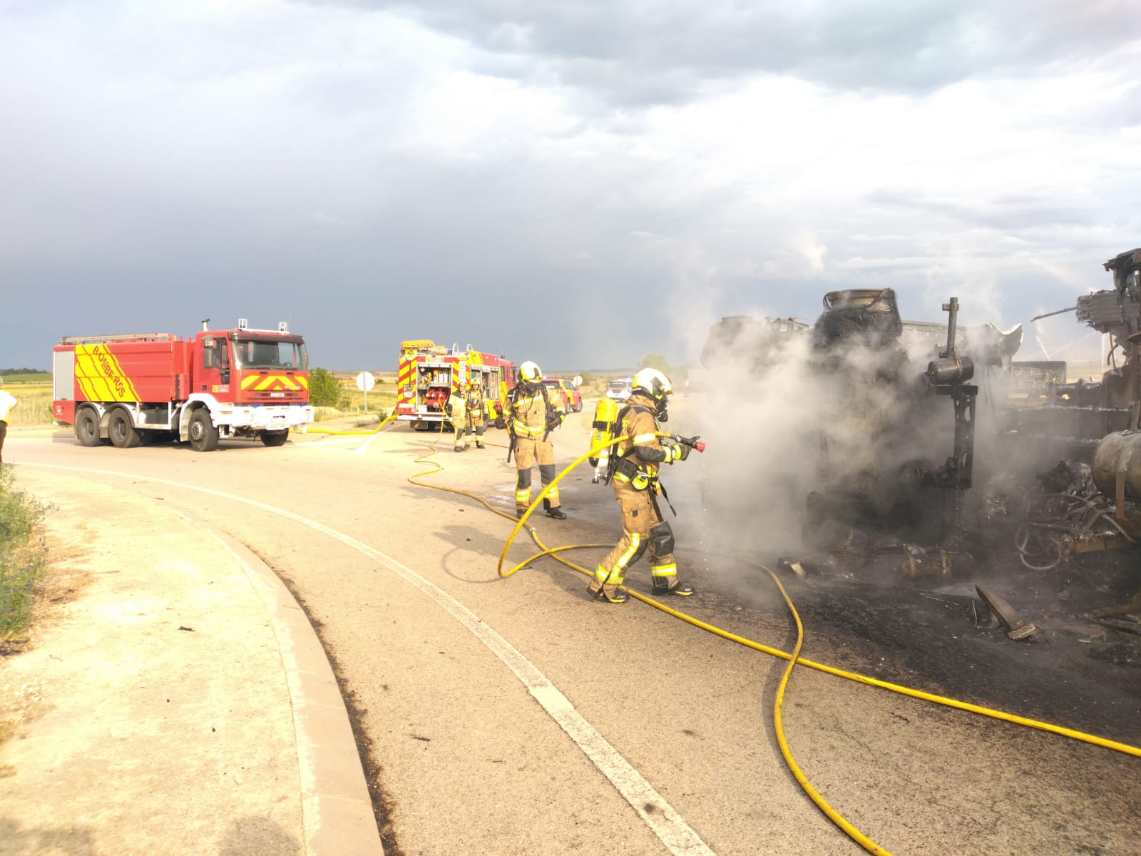 Incendio en Poleñino