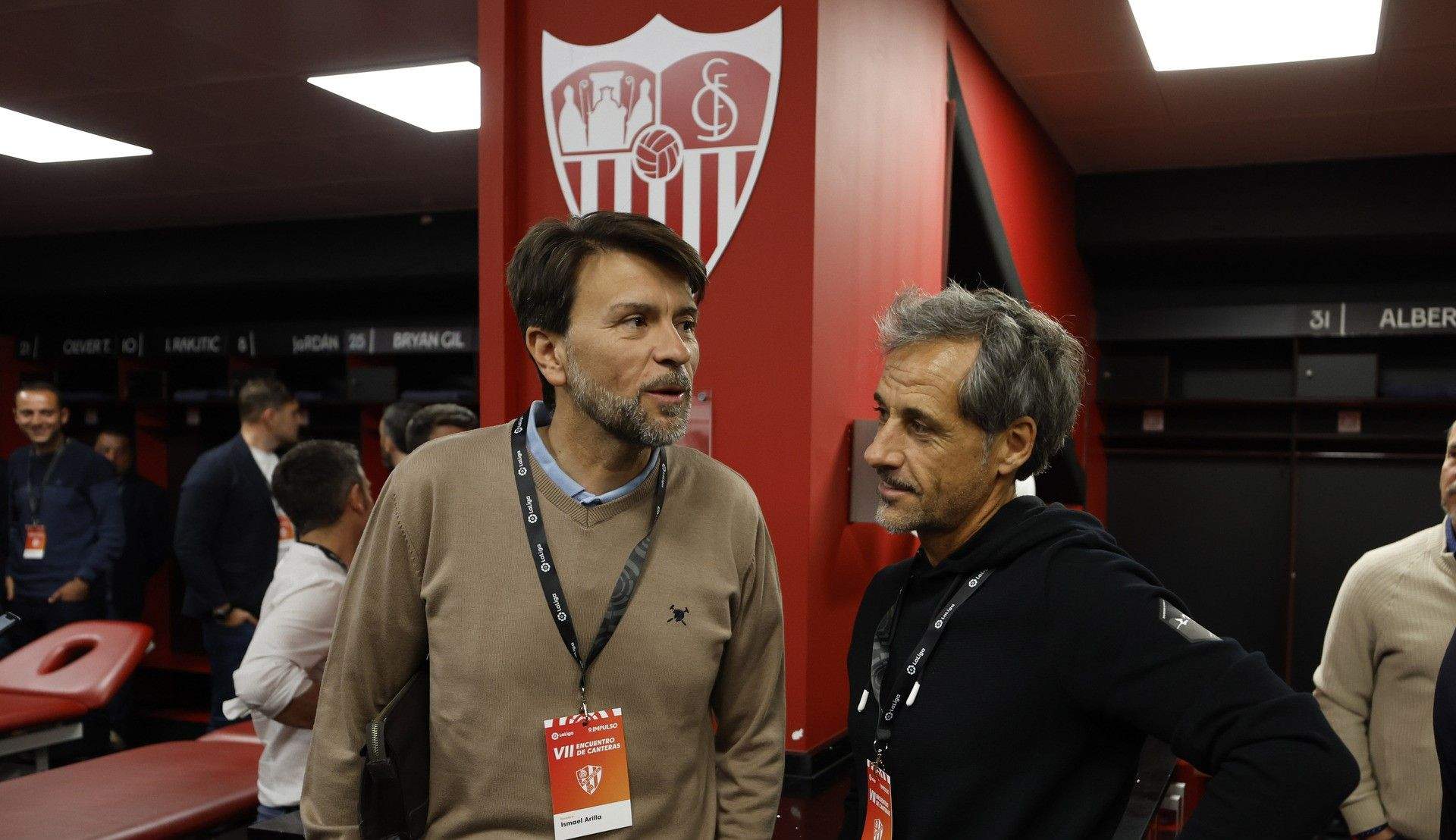 Ismael Arilla y Roberto Cabellud en el Encuentro de Canteras en Sevilla.
