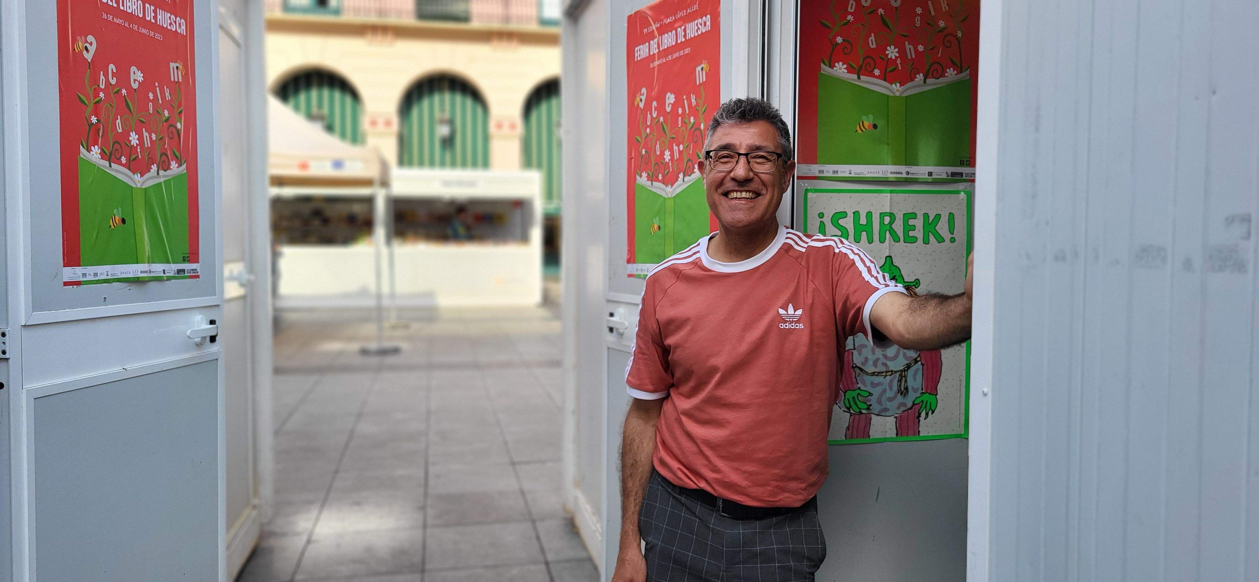 Daniel Nesquens, en la 39ª Feria del Libro de Huesca. Foto Myriam Martínez