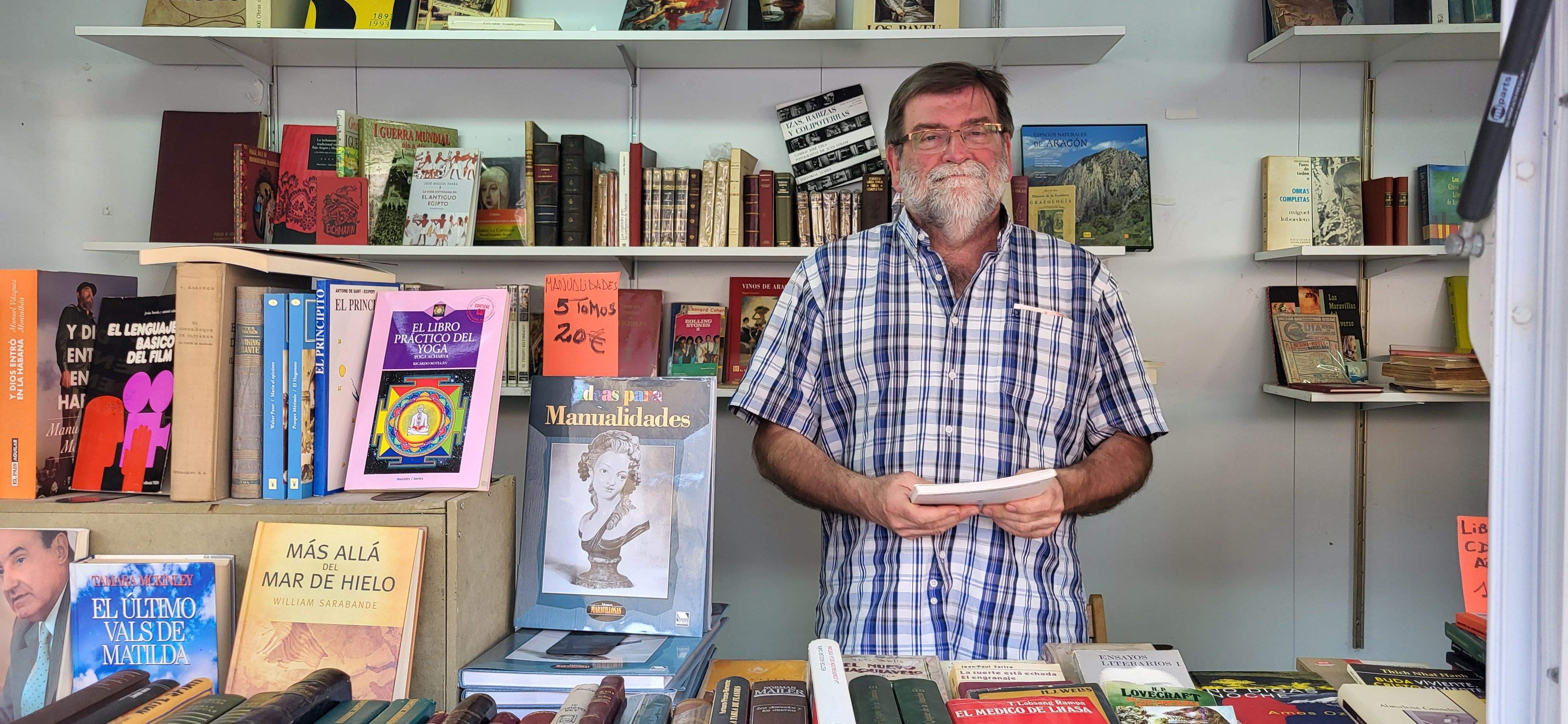 Pablo Parra, en la 39ª Feria del Libro de Huesca. Foto Myriam Martínez