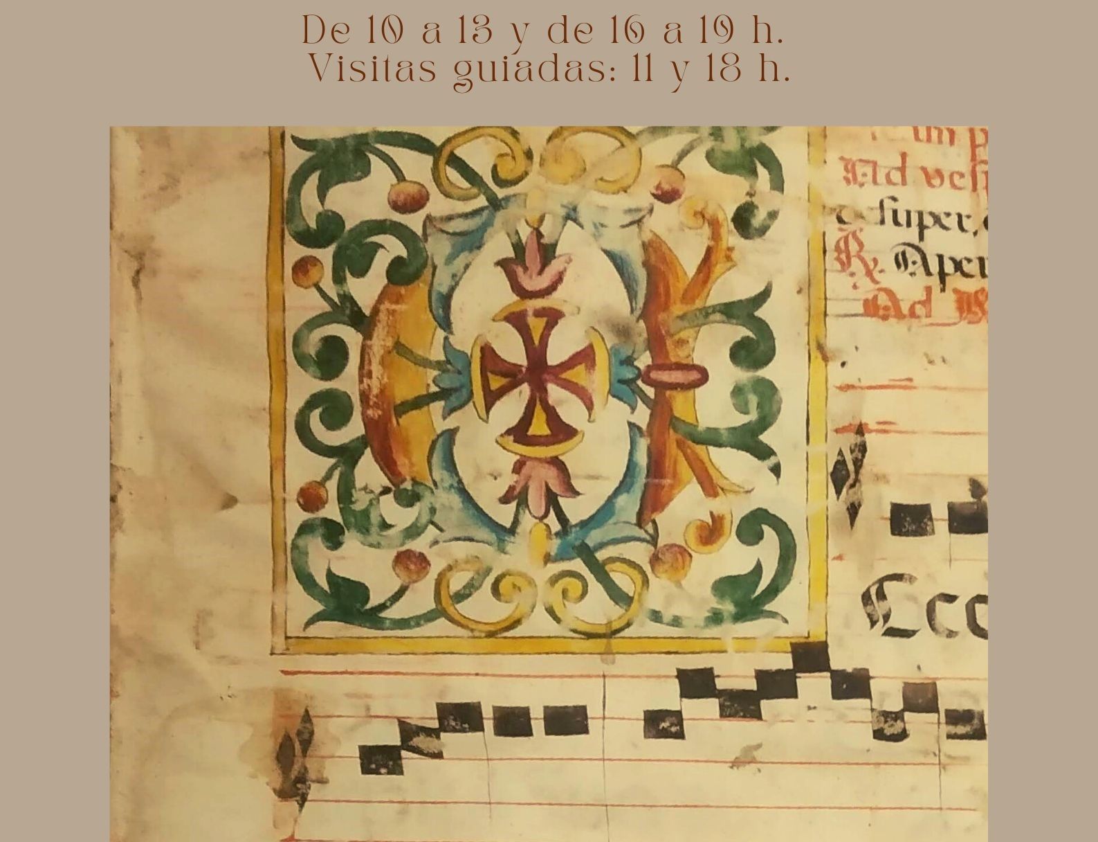 Cartel del Día de los Archivos en el Histórico Diocesano de Barbastro