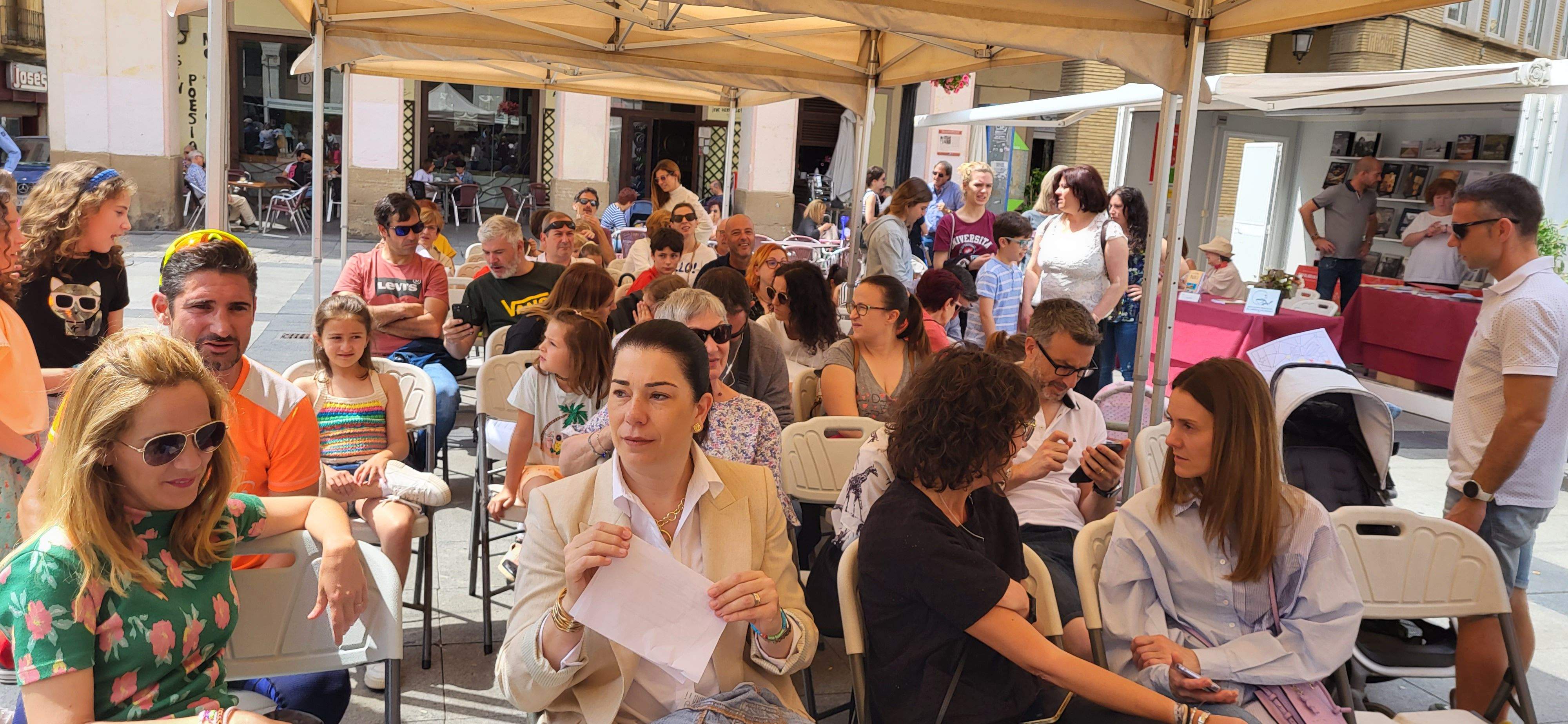 Presentación de "Panchito culo plano" en la Feria del Libro de Huesca. Foto: Mercedes Manterola