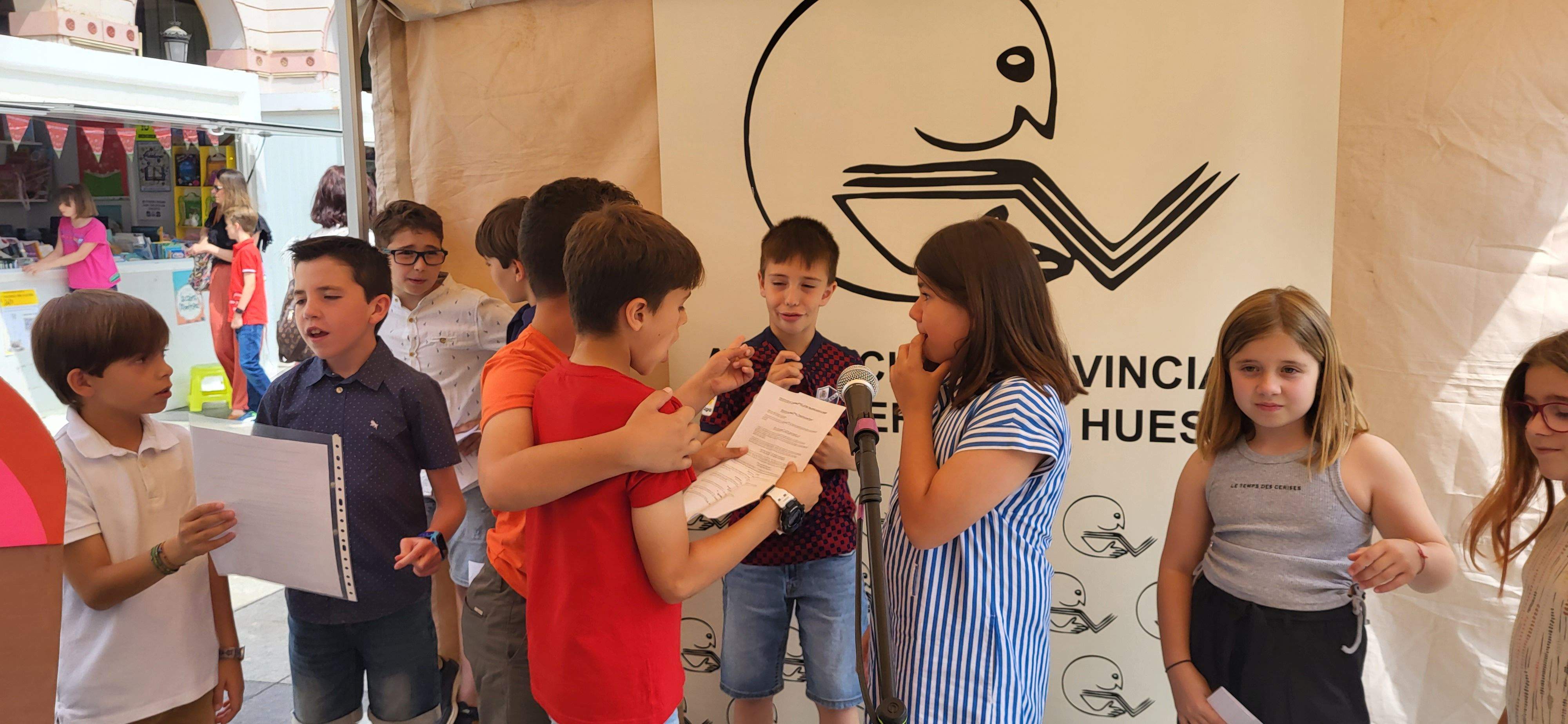 Presentación de "Panchito culo plano" en la Feria del Libro de Huesca. Foto: Mercedes Manterola