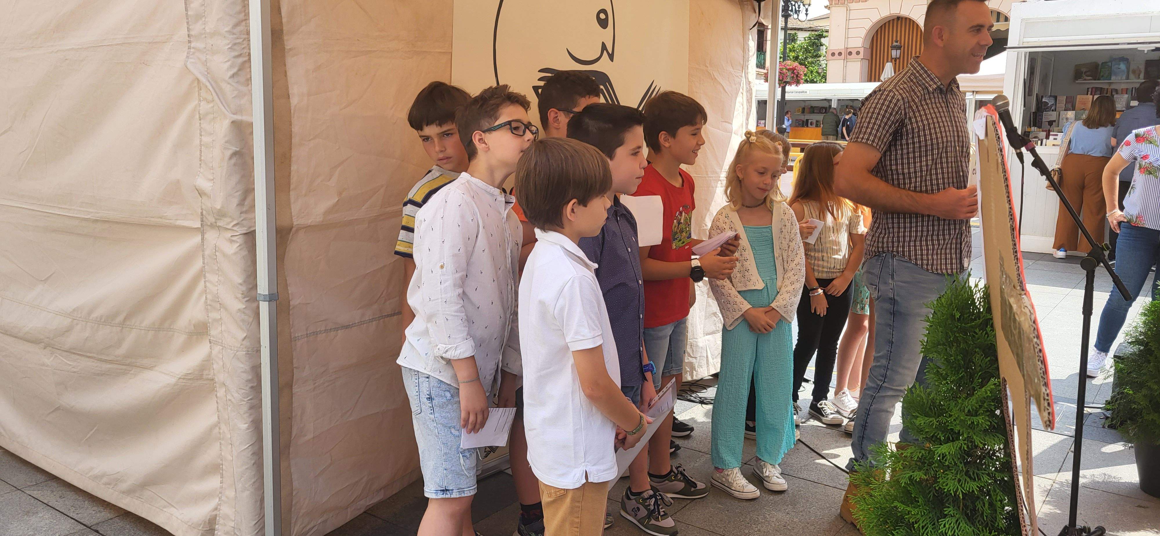 Presentación de "Panchito culo plano" en la Feria del Libro de Huesca. Foto Myriam Martínez