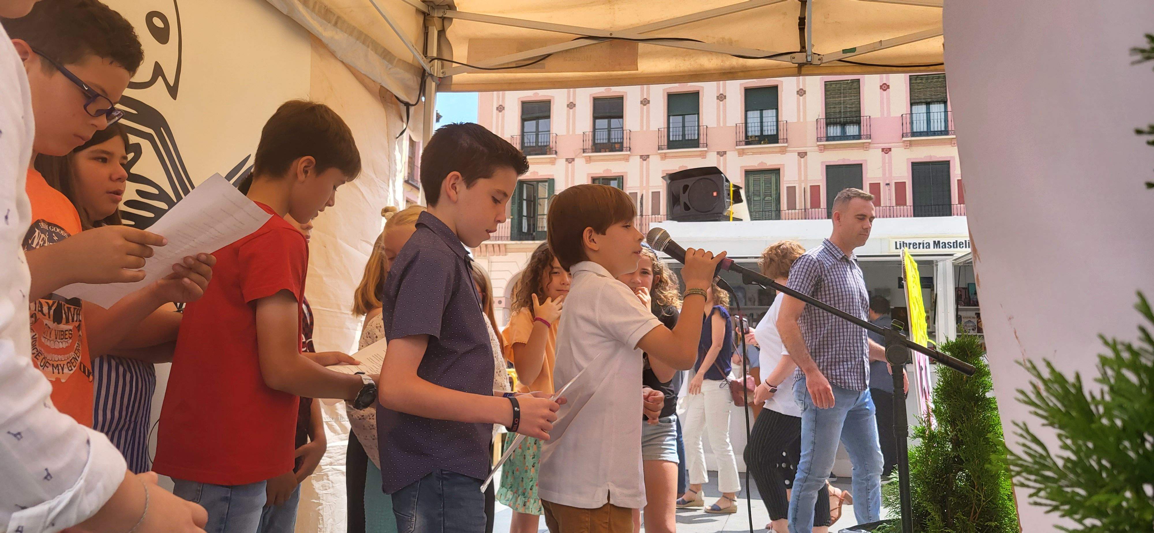 Presentación de "Panchito culo plano" en la Feria del Libro de Huesca. Foto Myriam Martínez
