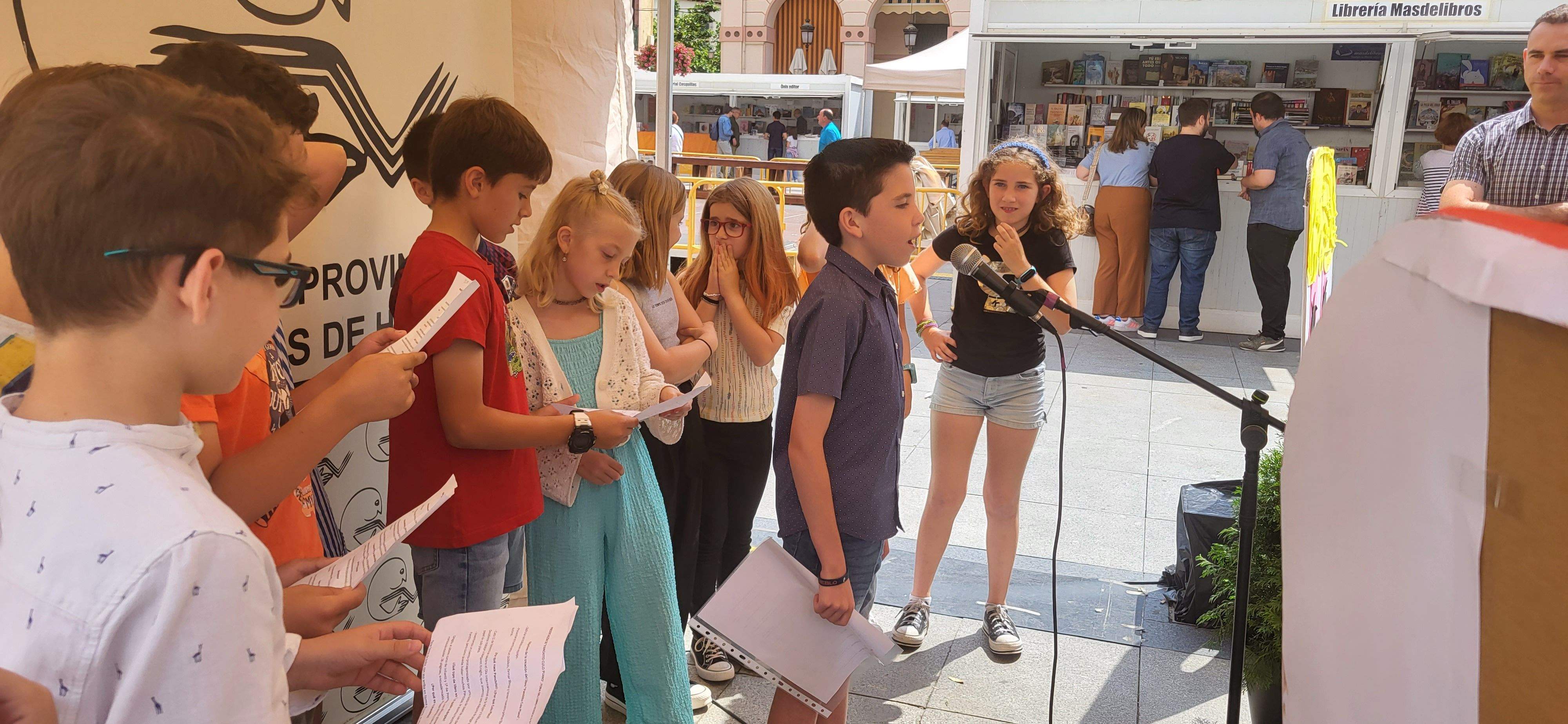 Presentación de "Panchito culo plano" en la Feria del Libro de Huesca. Foto Myriam Martínez