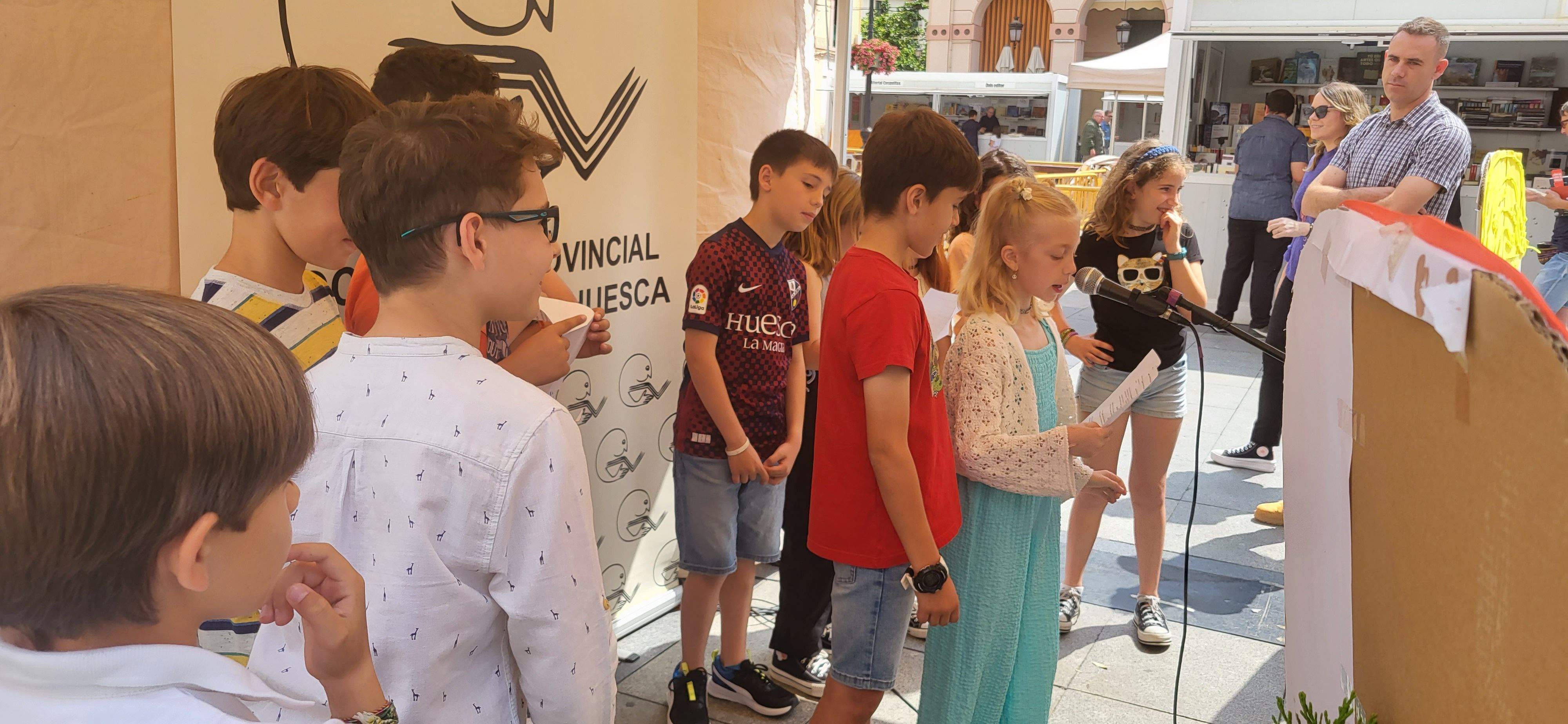 Presentación de "Panchito culo plano" en la Feria del Libro de Huesca. Foto Myriam Martínez