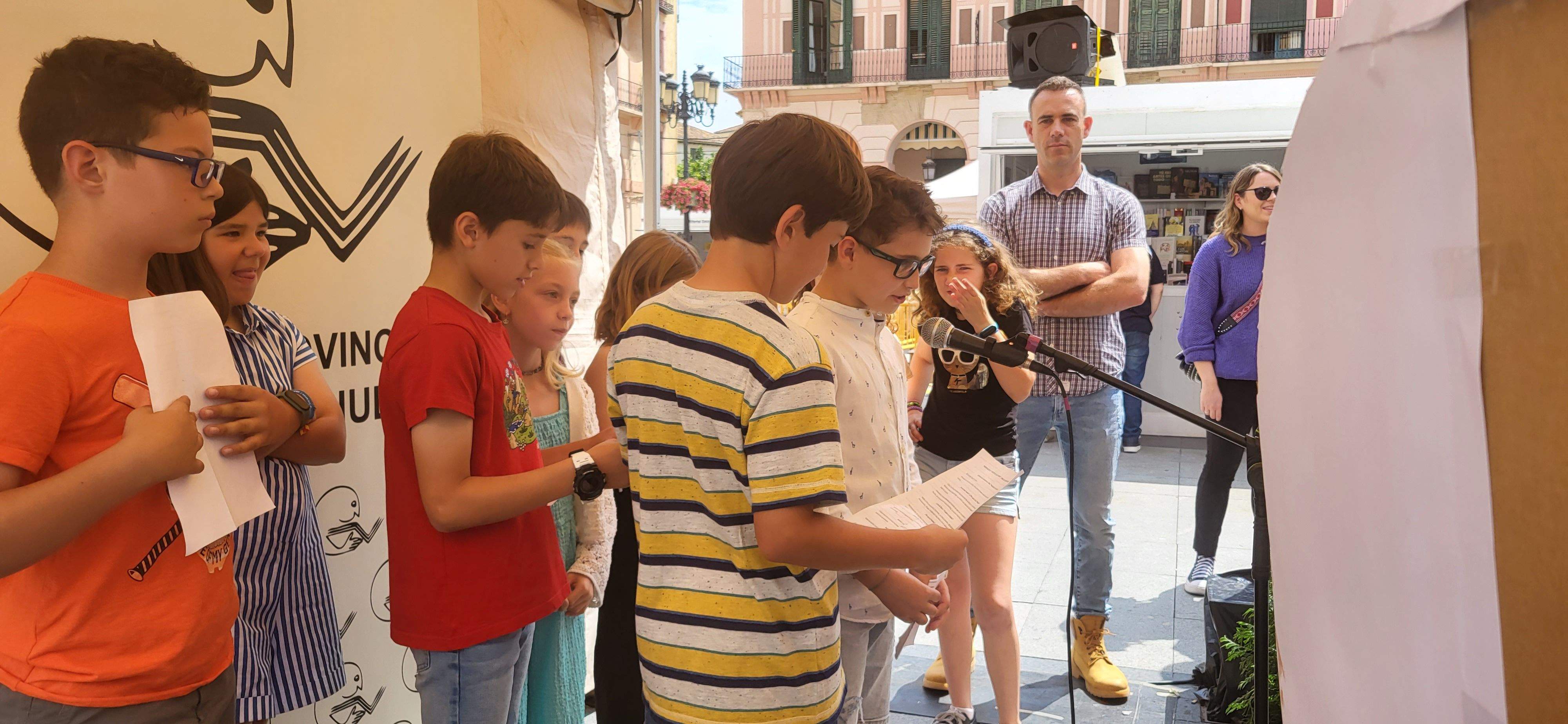 Presentación de "Panchito culo plano" en la Feria del Libro de Huesca. Foto Myriam Martínez
