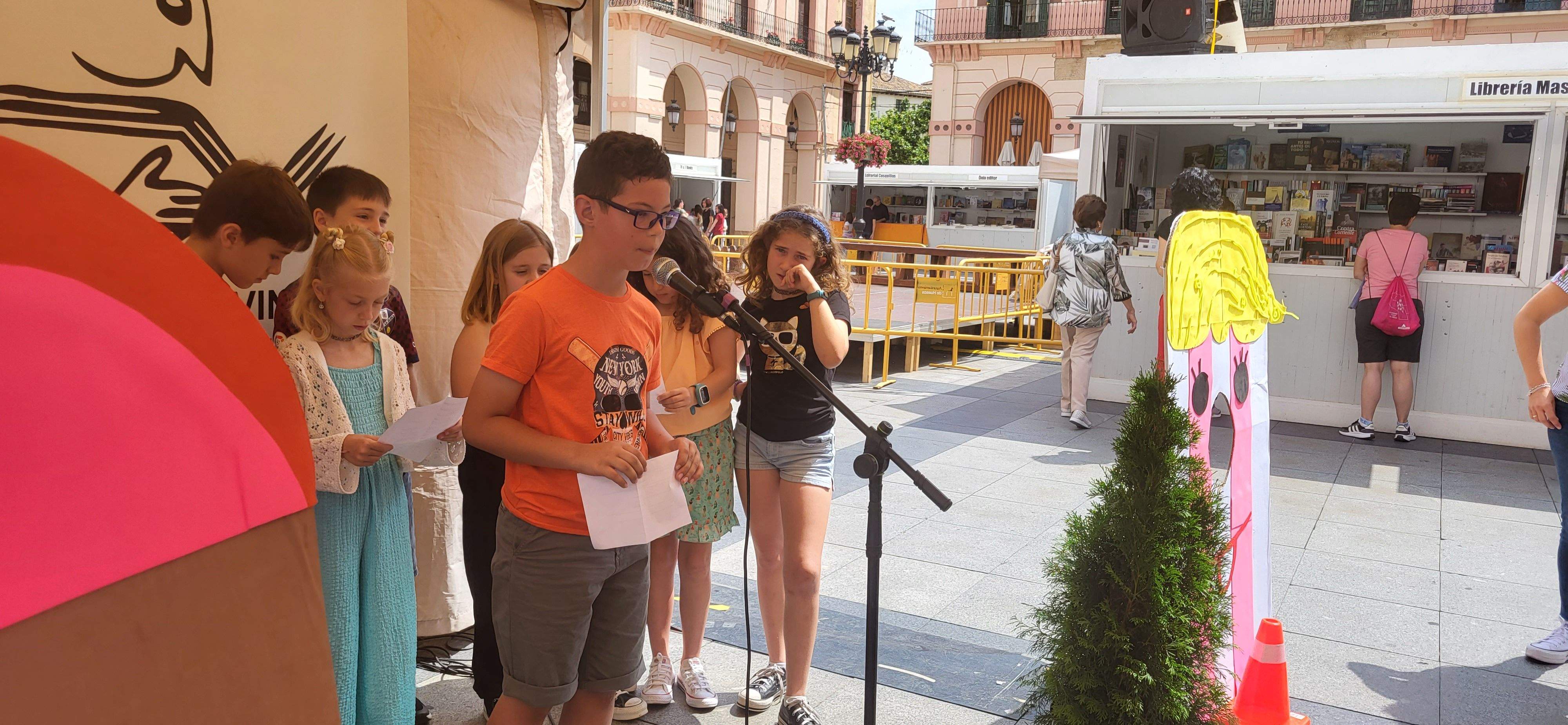 Presentación de "Panchito culo plano" en la Feria del Libro de Huesca. Foto Myriam Martínez