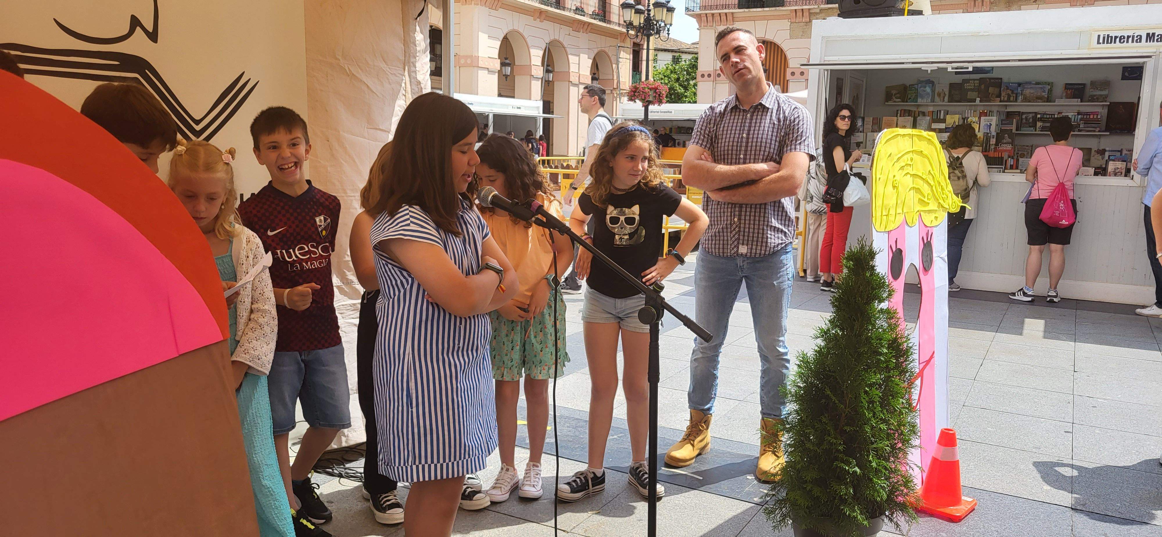 Presentación de "Panchito culo plano" en la Feria del Libro de Huesca. Foto Myriam Martínez