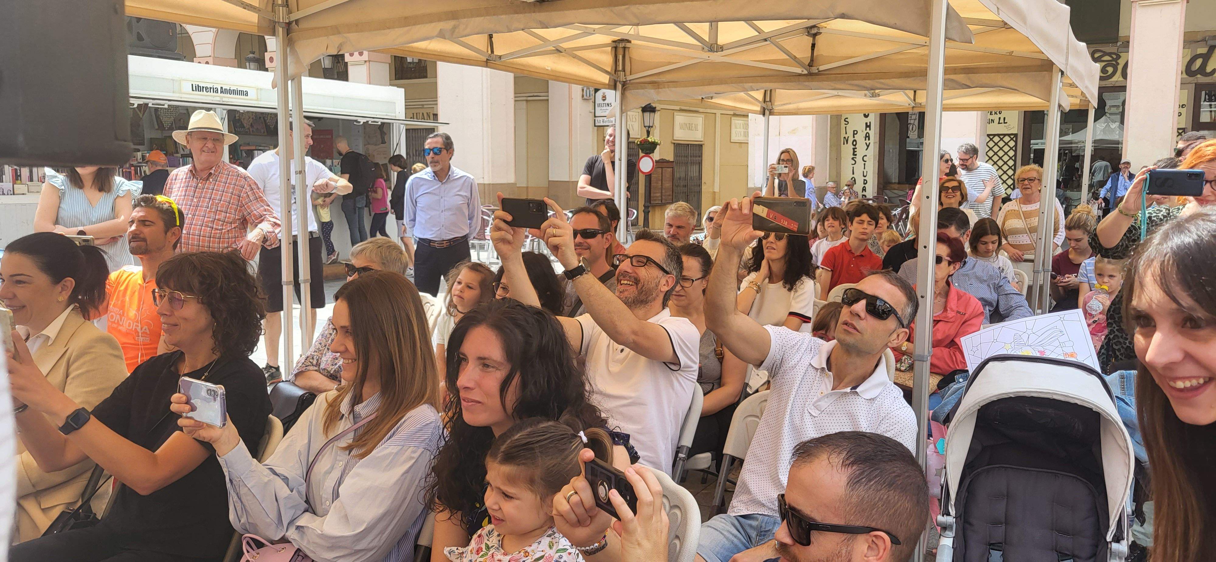 Presentación de "Panchito culo plano" en la Feria del Libro de Huesca. Foto Myriam Martínez