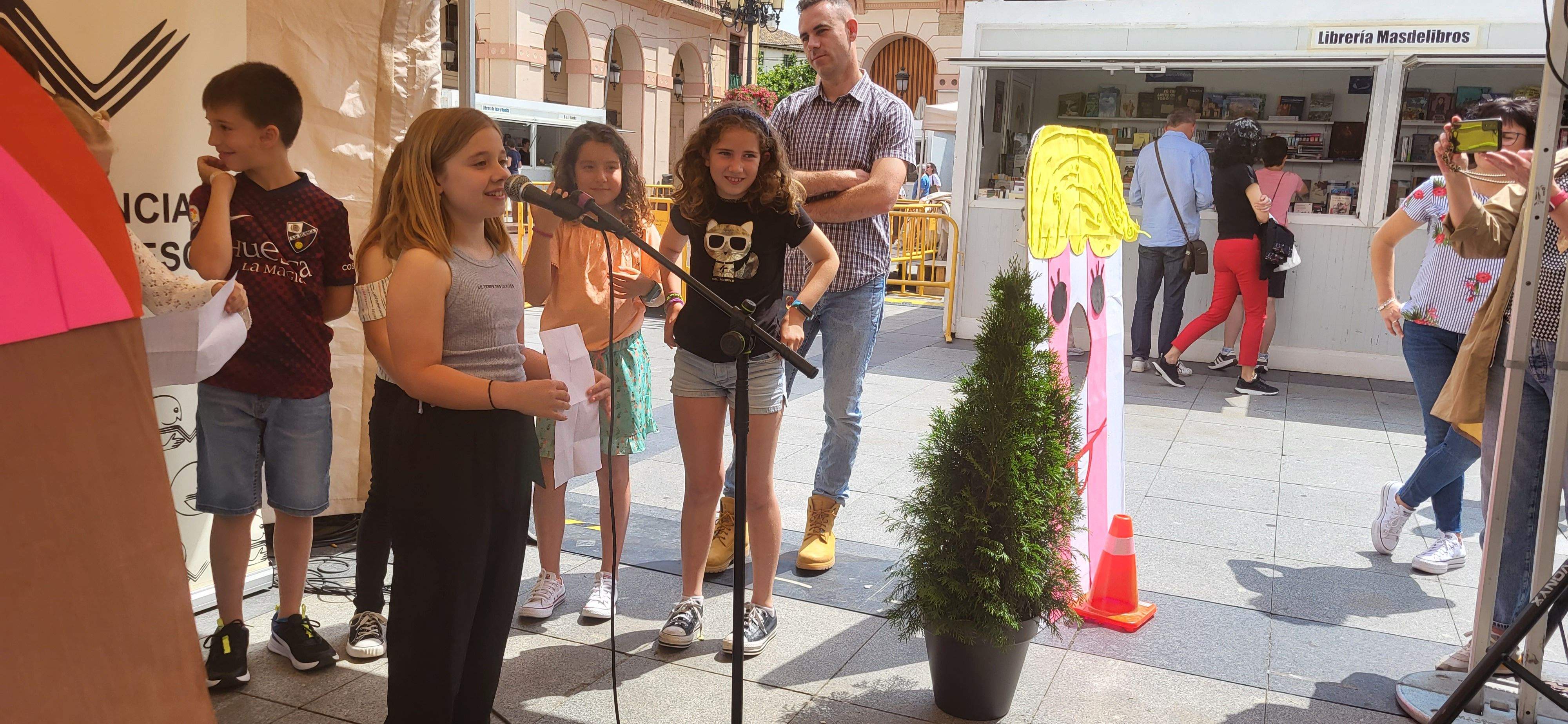 Presentación de "Panchito culo plano" en la Feria del Libro de Huesca. Foto Myriam Martínez