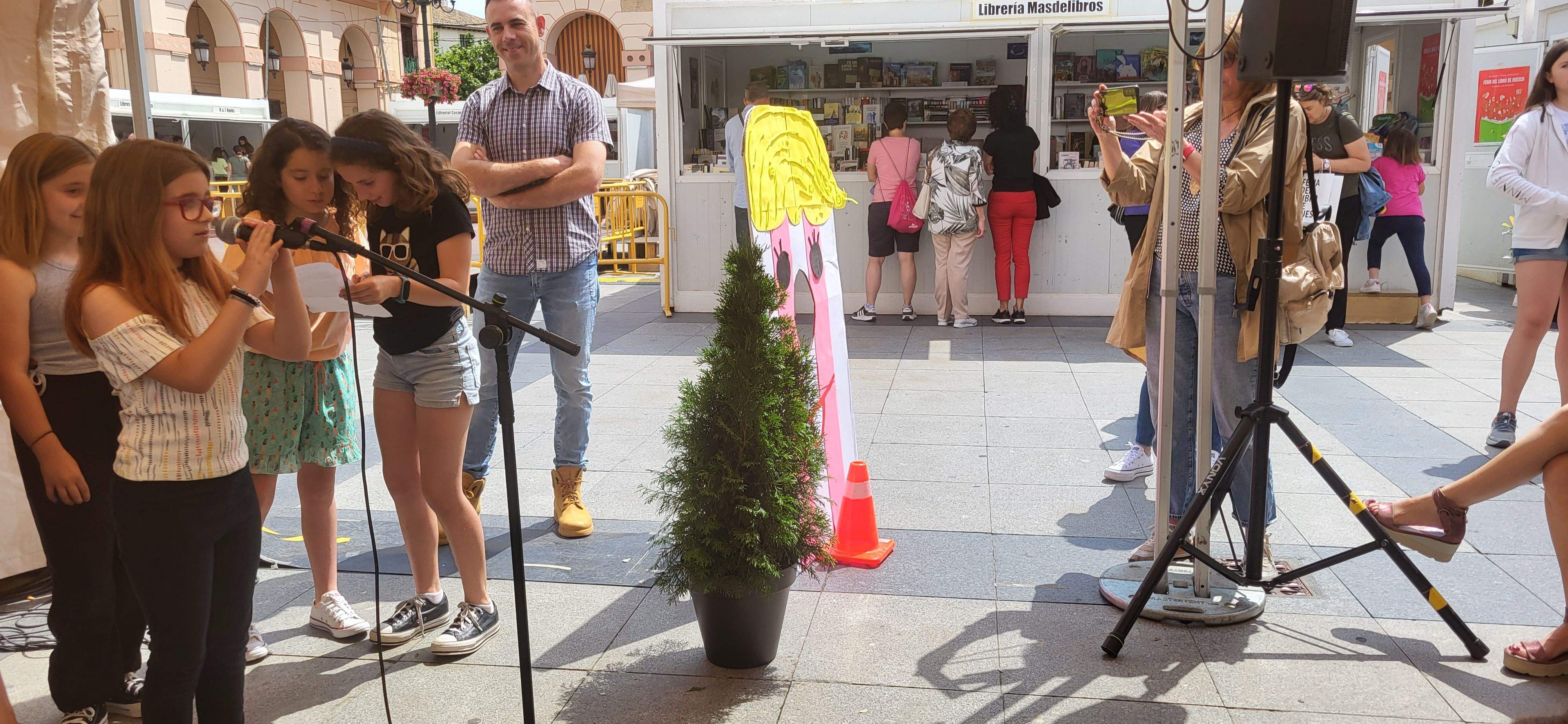 Presentación de "Panchito culo plano" en la Feria del Libro de Huesca. Foto Myriam Martínez