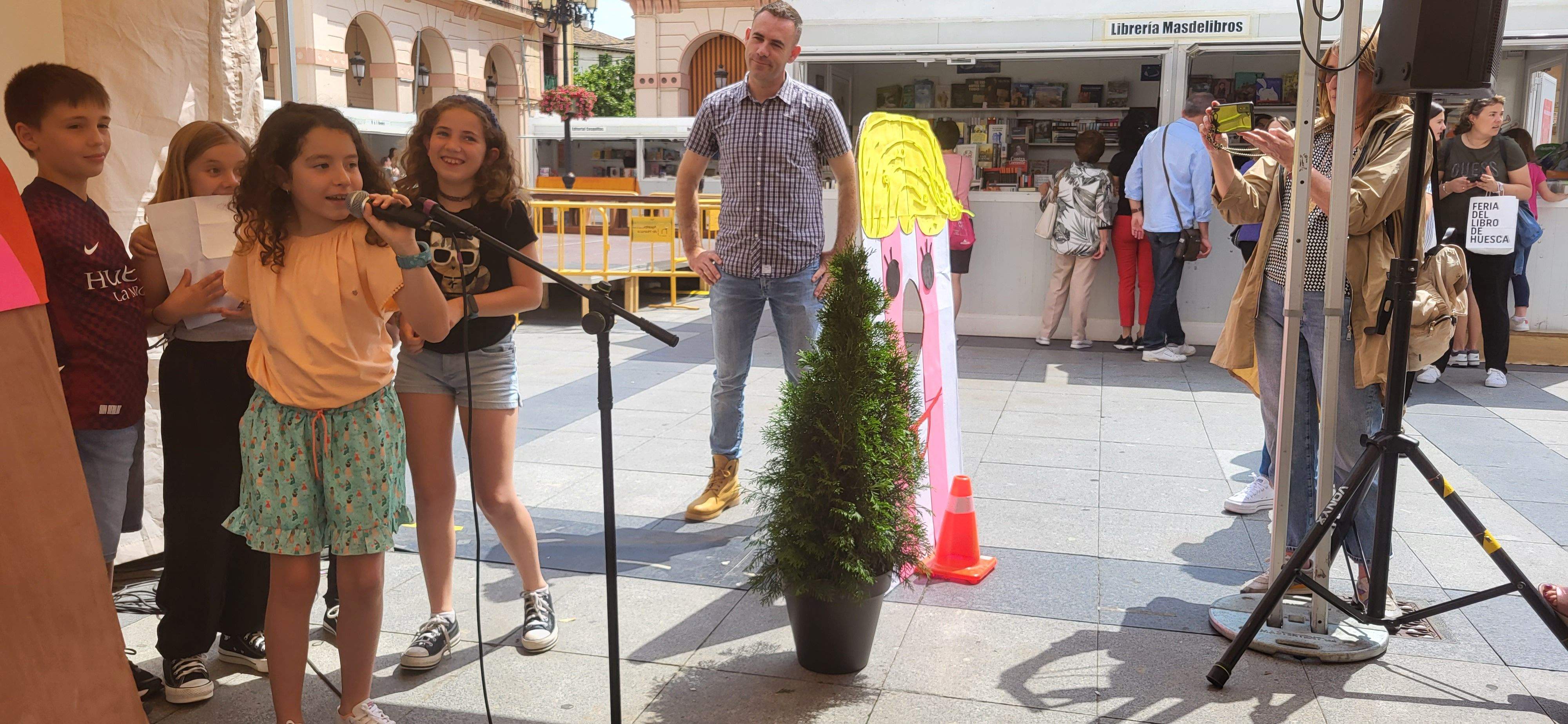 Presentación de "Panchito culo plano" en la Feria del Libro de Huesca. Foto Myriam Martínez