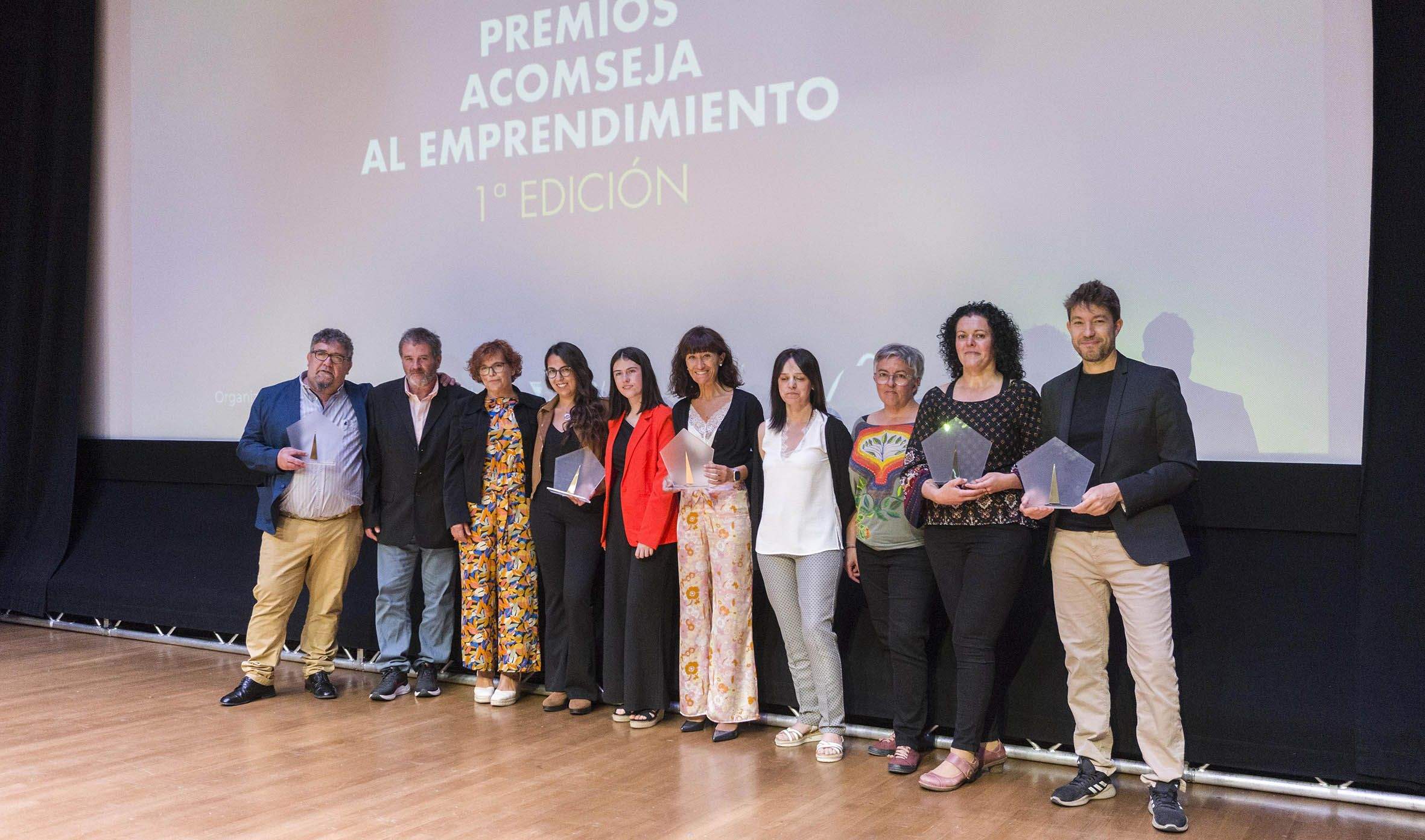 Premiados en la gala de entrega de los galardones Acomseja.