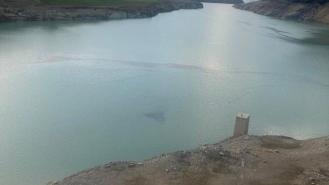 Embalse de Mediano. Sequía Embalse de Mediano. Sequía