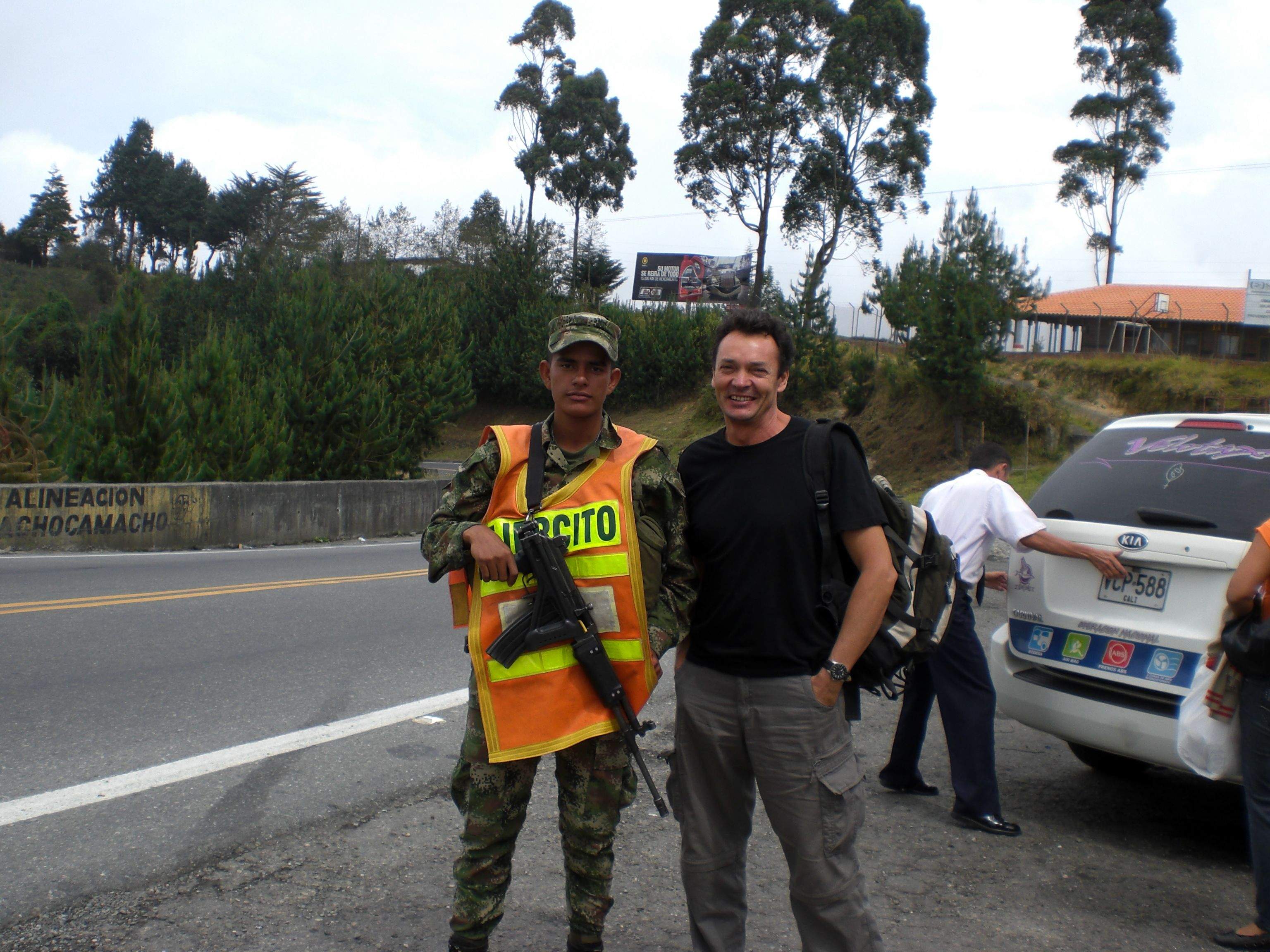 En un control del ejército en Colombia