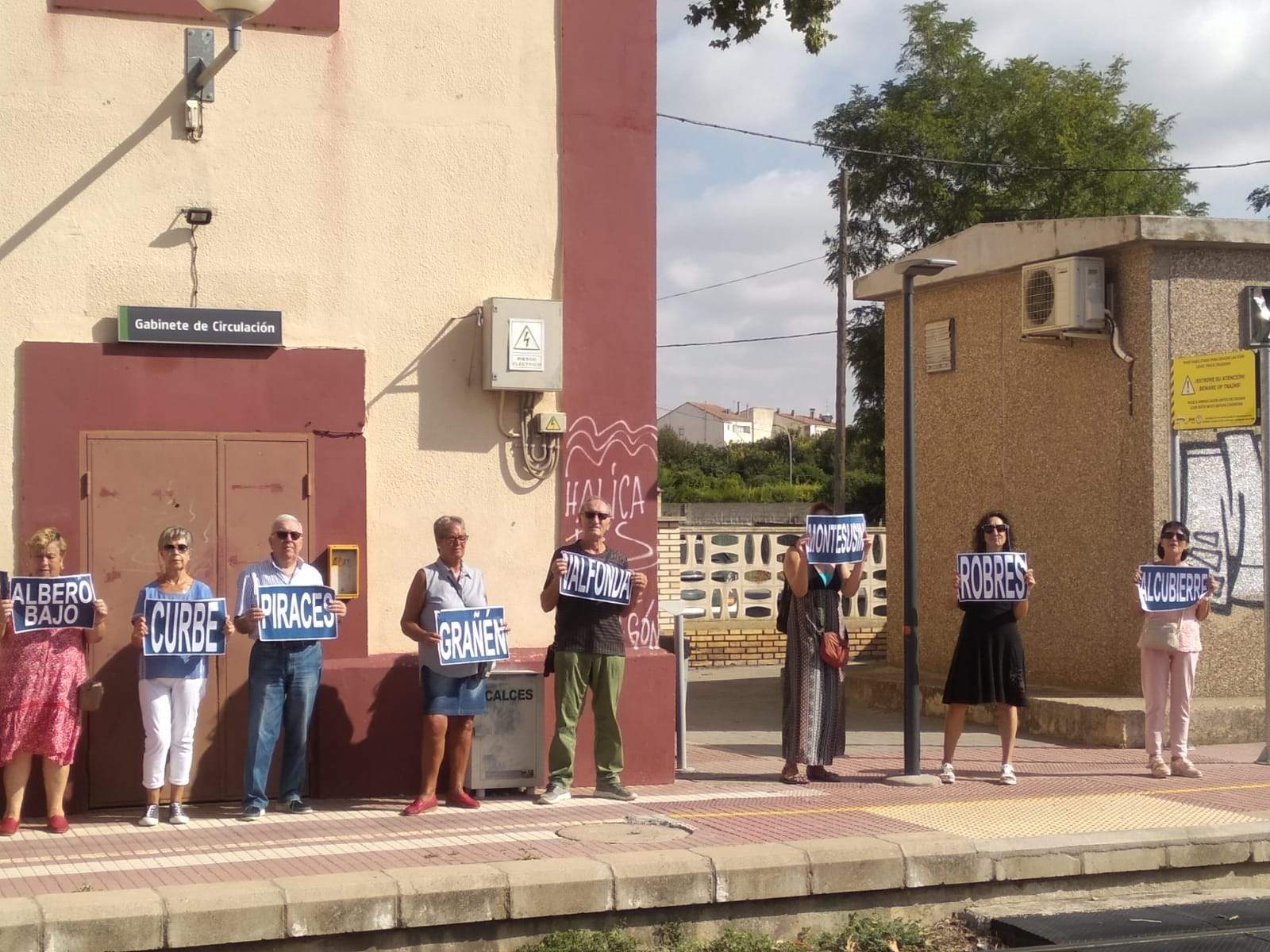 Monegros no pierdas tu tren. Nueva concentración en Grañén