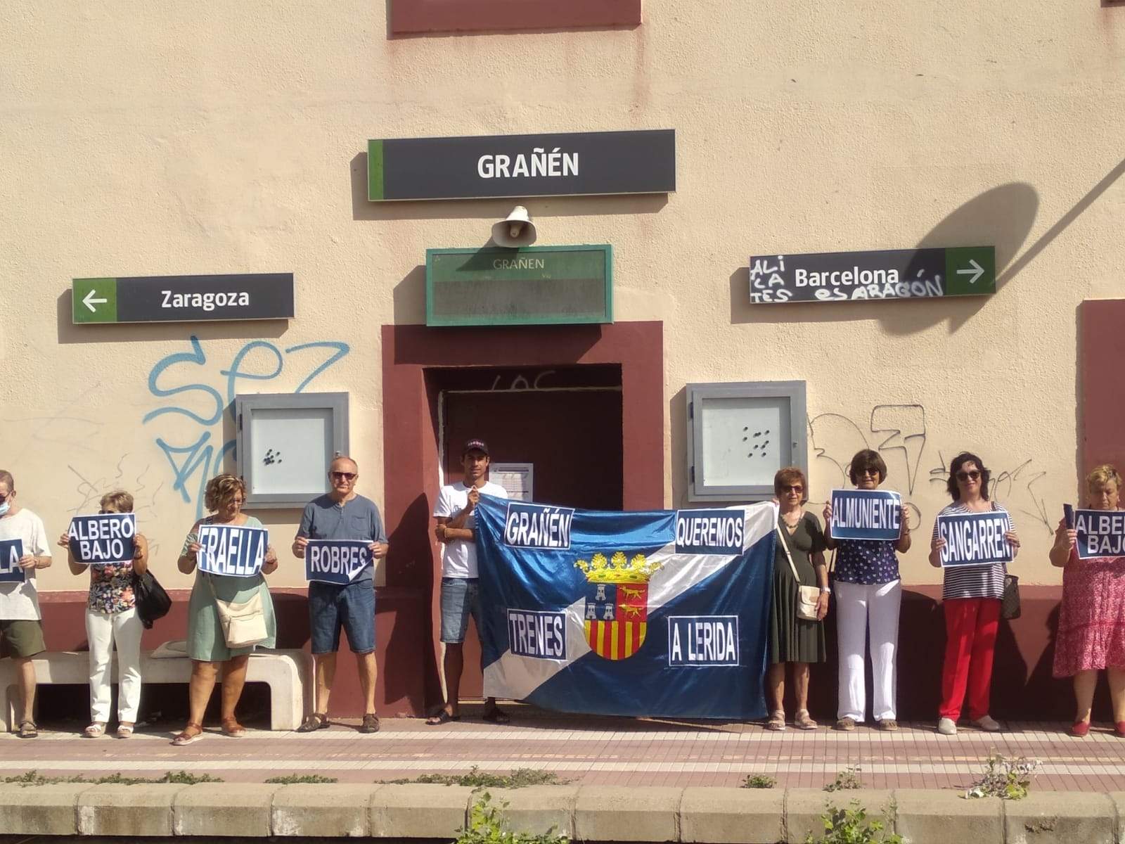 Monegros no pierdas tu tren. Nueva concentración en Grañén Monegros no pierdas tu tren. Nueva concentración en Grañén