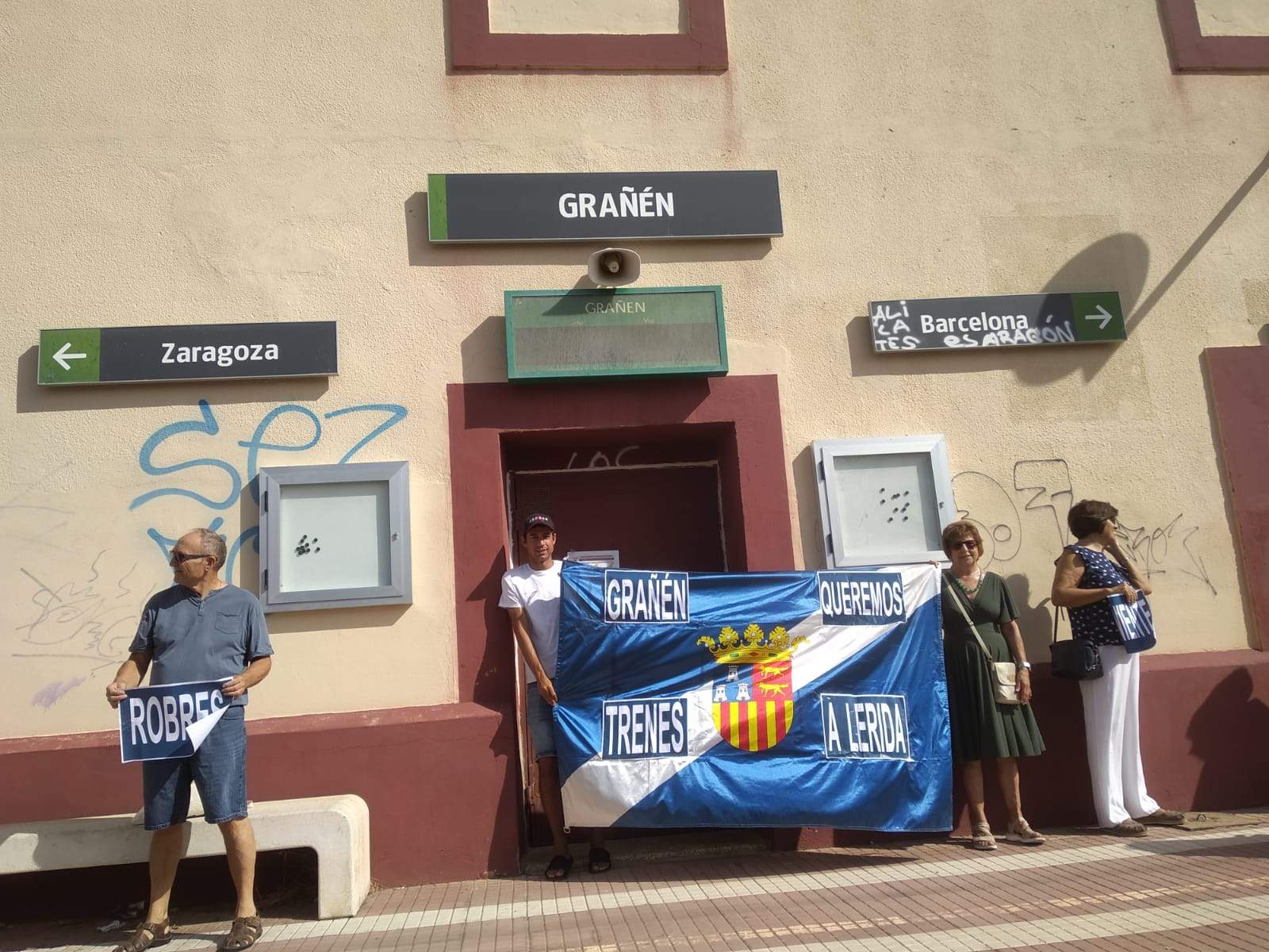 Monegros no pierdas tu tren. Nueva concentración en Grañén