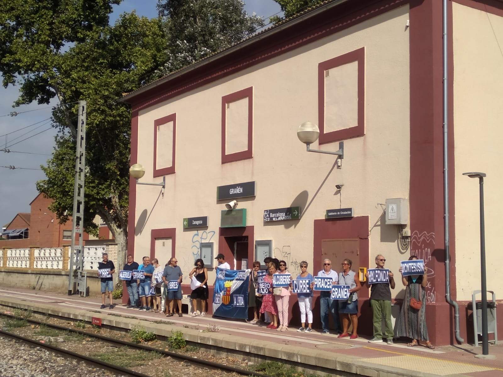 Monegros no pierdas tu tren. Nueva concentración en Grañén