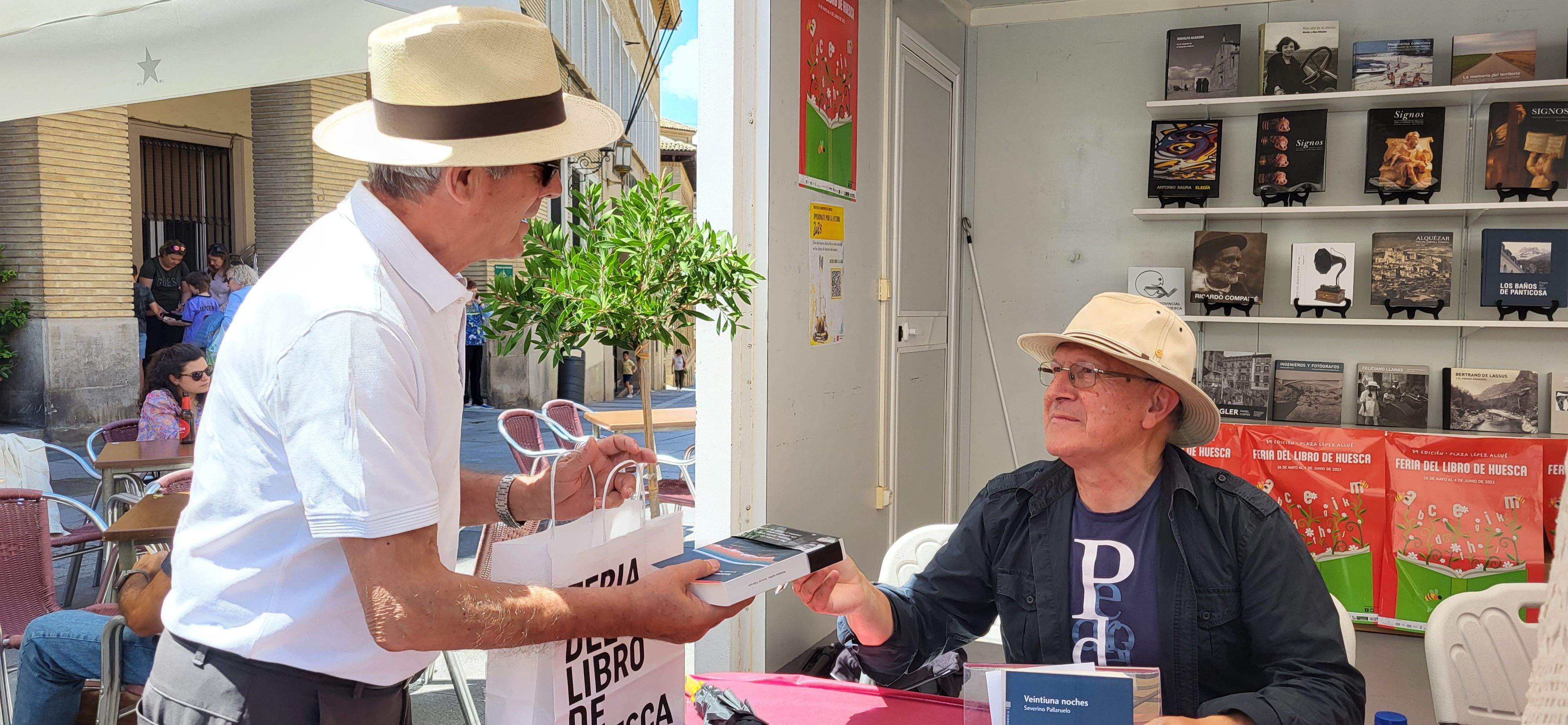 Severino Pallarauelo, en la 39ª Feria del Libro de Huesca. Foto Myriam Martínez 2