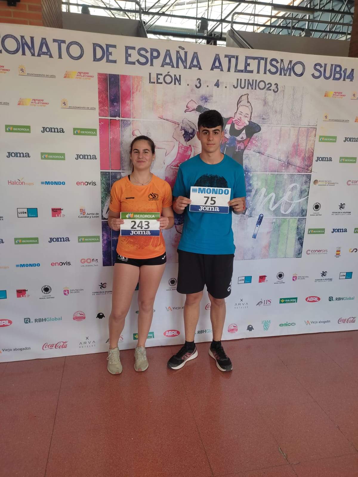 Mariona Salamó y Rubén Cruz, del CA Fraga-Bajo Cinca.