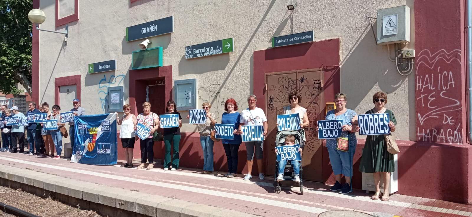 Monegros No Pierdas Tu Tren ha celebrado su 27 Concentración