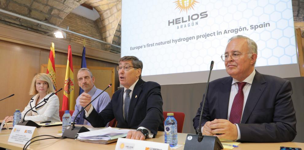 Presentación por la empresa Helios y el Gobierno de Aragón del proyecto para producir hidrógeno natural.