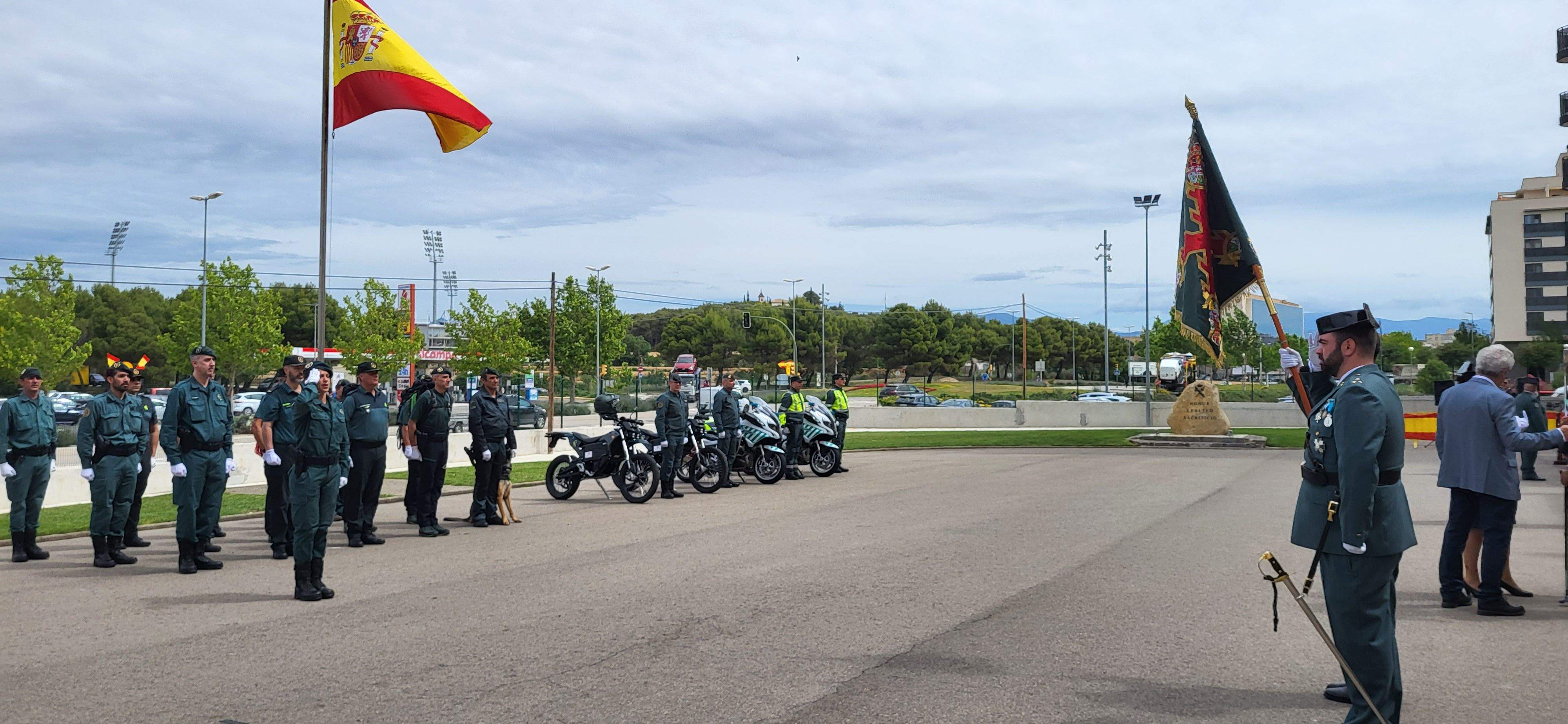 Celebración en Huesca del 179 aniversario de la Guardia Civil. Foto: Mercedes Manterola