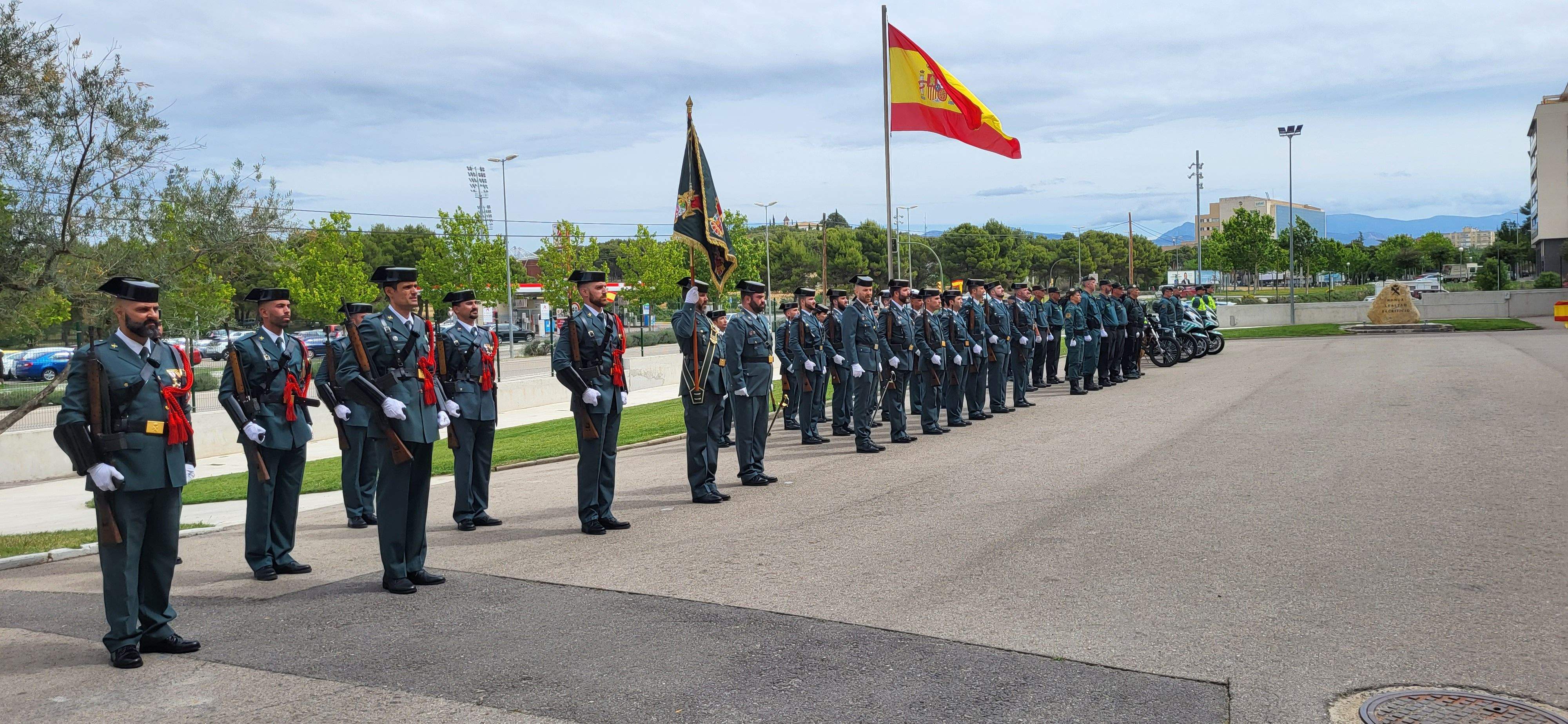 Celebración en Huesca del 179 aniversario de la Guardia Civil. Foto: Mercedes Manterola