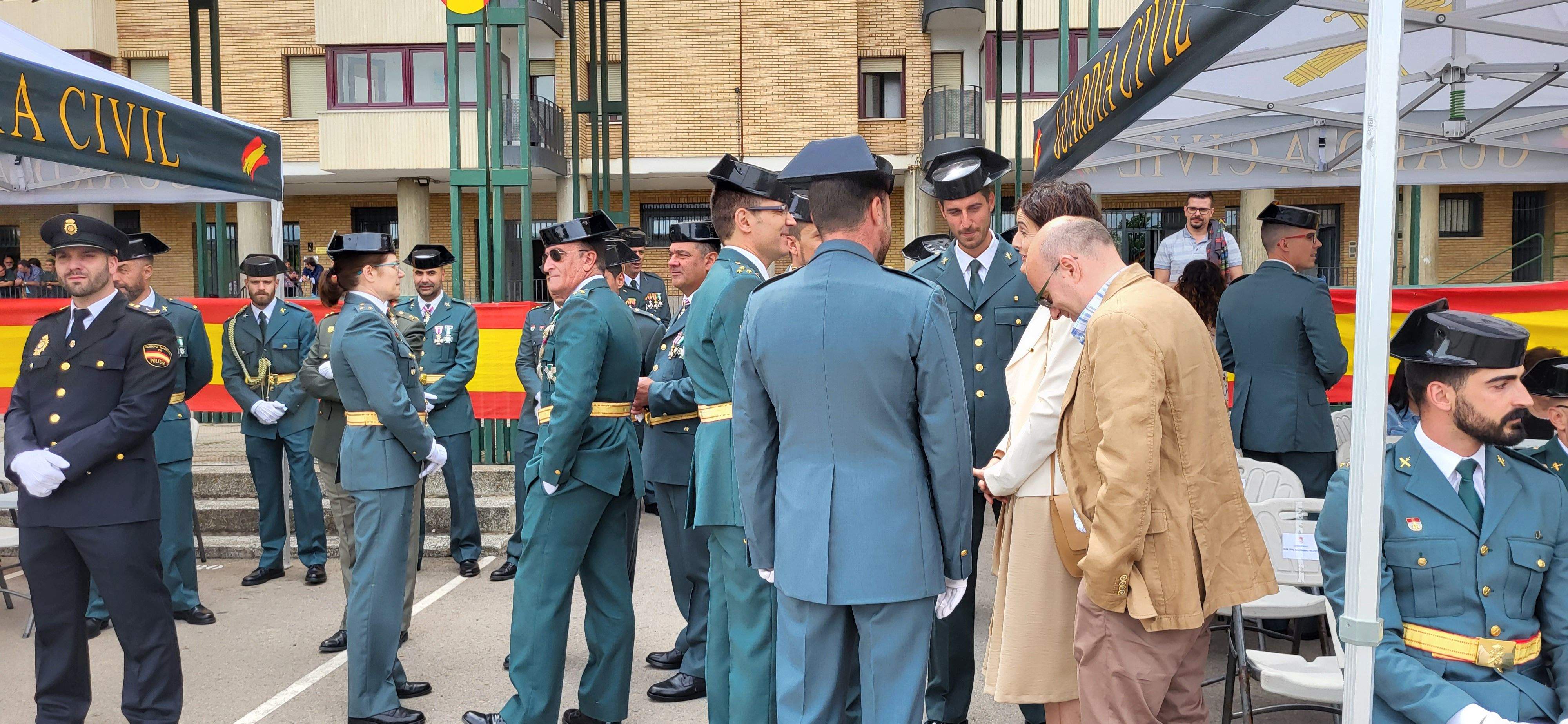 Celebración en Huesca del 179 aniversario de la Guardia Civil. Foto: Mercedes Manterola
