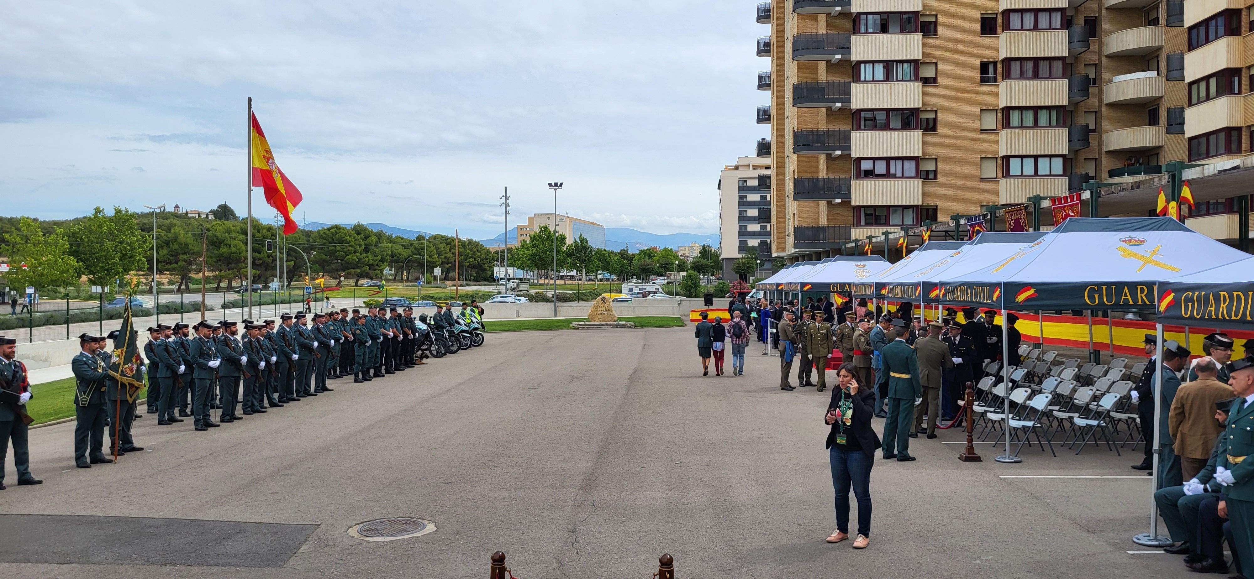 Celebración en Huesca del 179 aniversario de la Guardia Civil. Foto: Mercedes Manterola