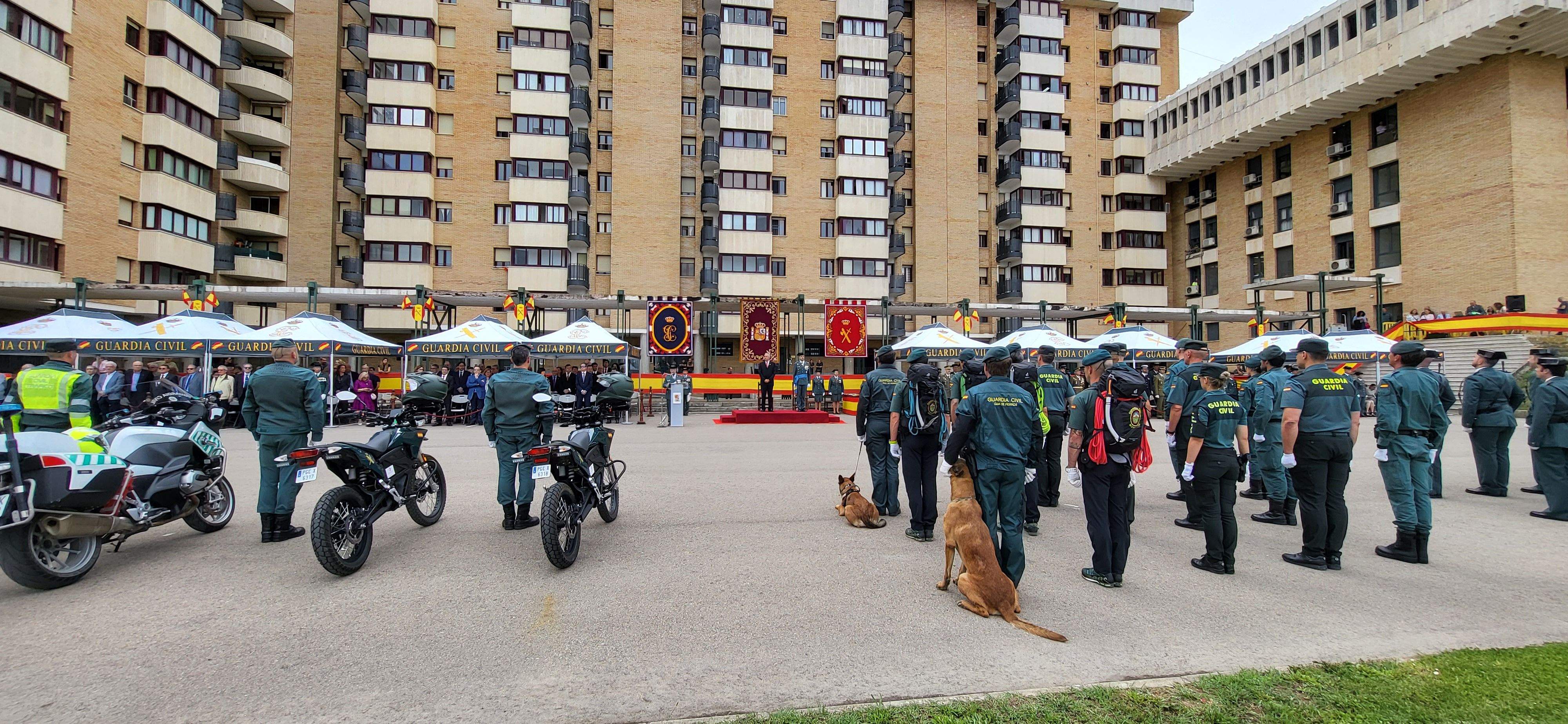 Celebración en Huesca del 179 aniversario de la Guardia Civil. Foto: Mercedes Manterola