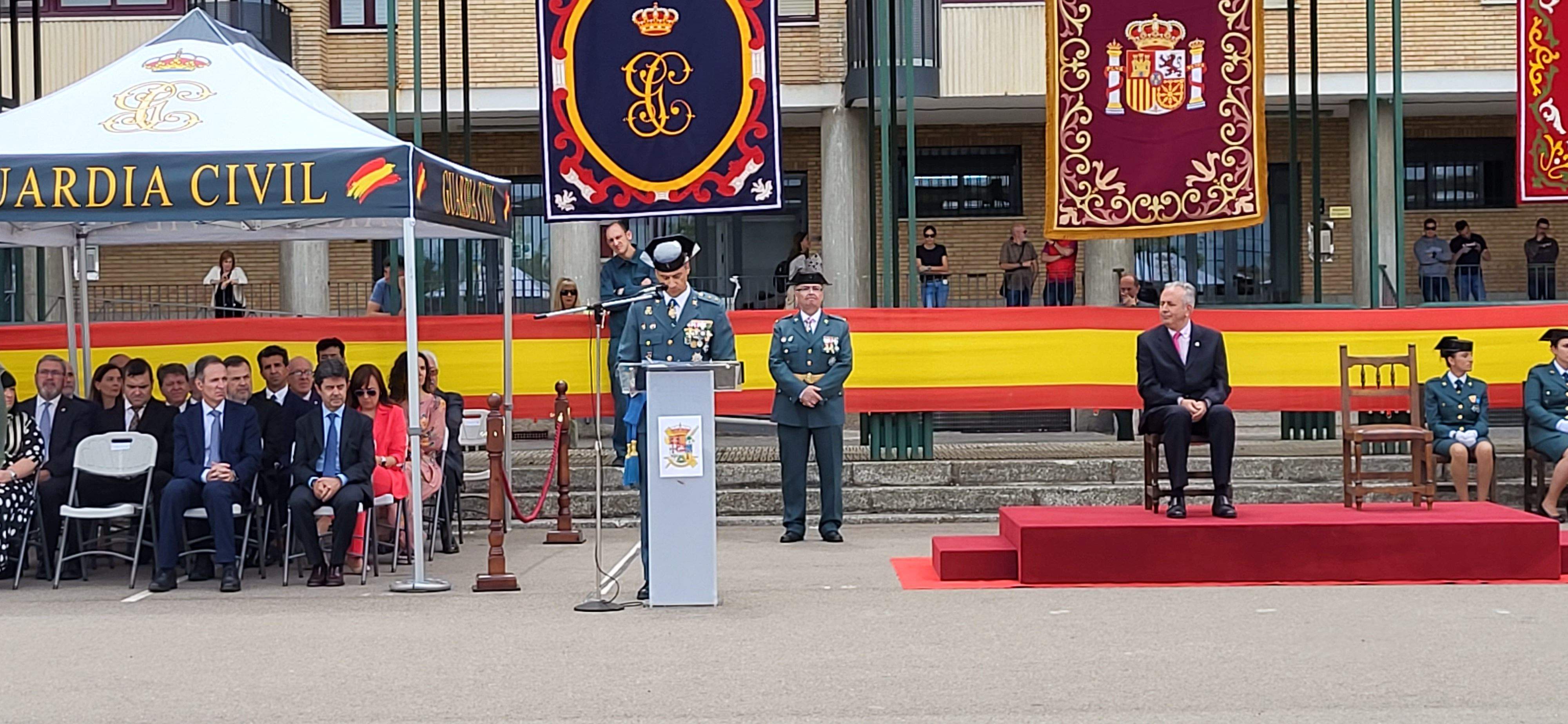 Celebración en Huesca del 179 aniversario de la Guardia Civil. Foto: Mercedes Manterola