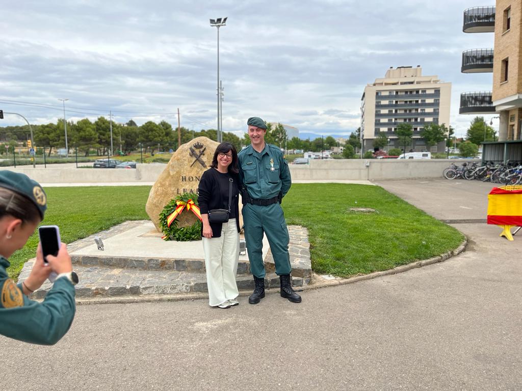 Celebración en Huesca del 179 aniversario de la Guardia Civil. Foto: Mercedes Manterola