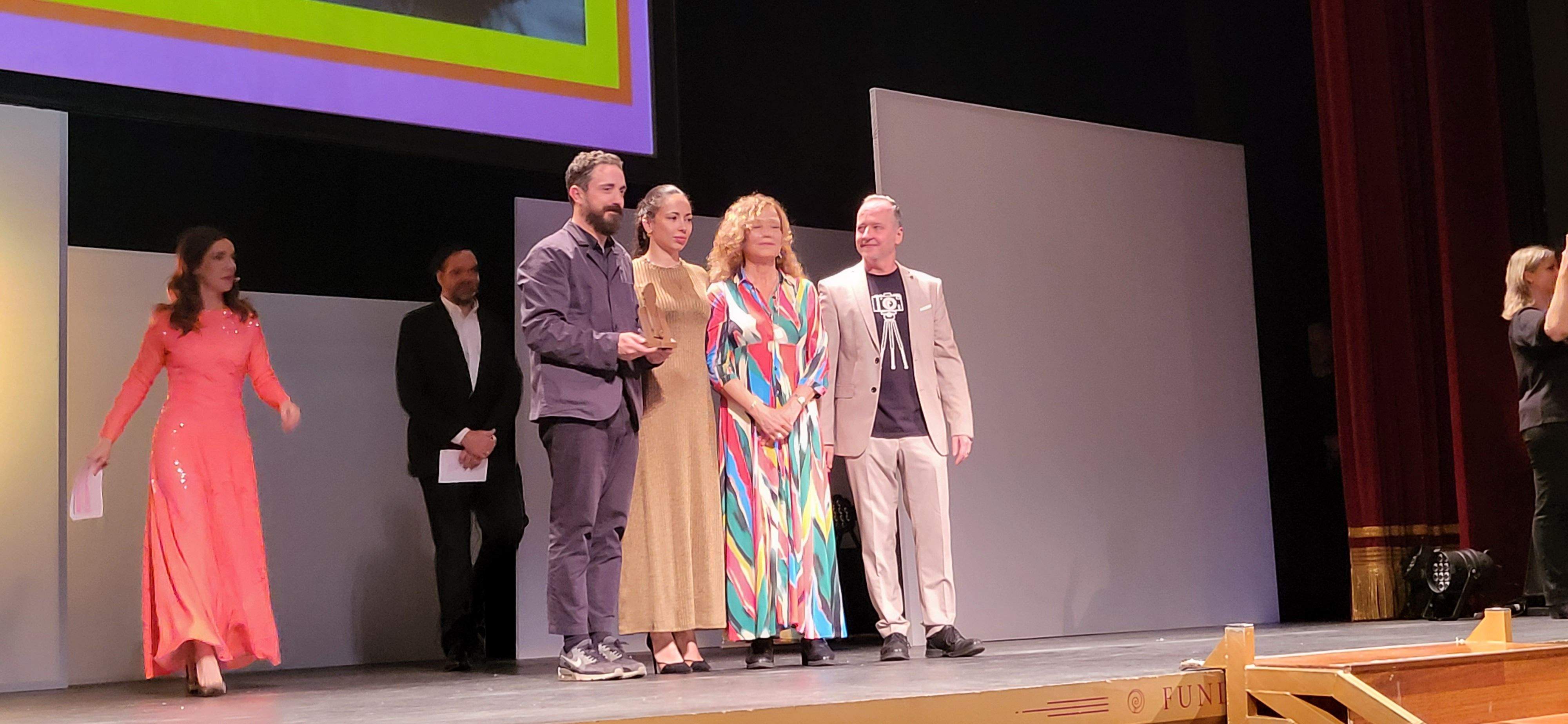 Pablo Larraín, Ana Saura, Eulalia Ramón y Ramón Lasaosa. Foto Myriam Martínez