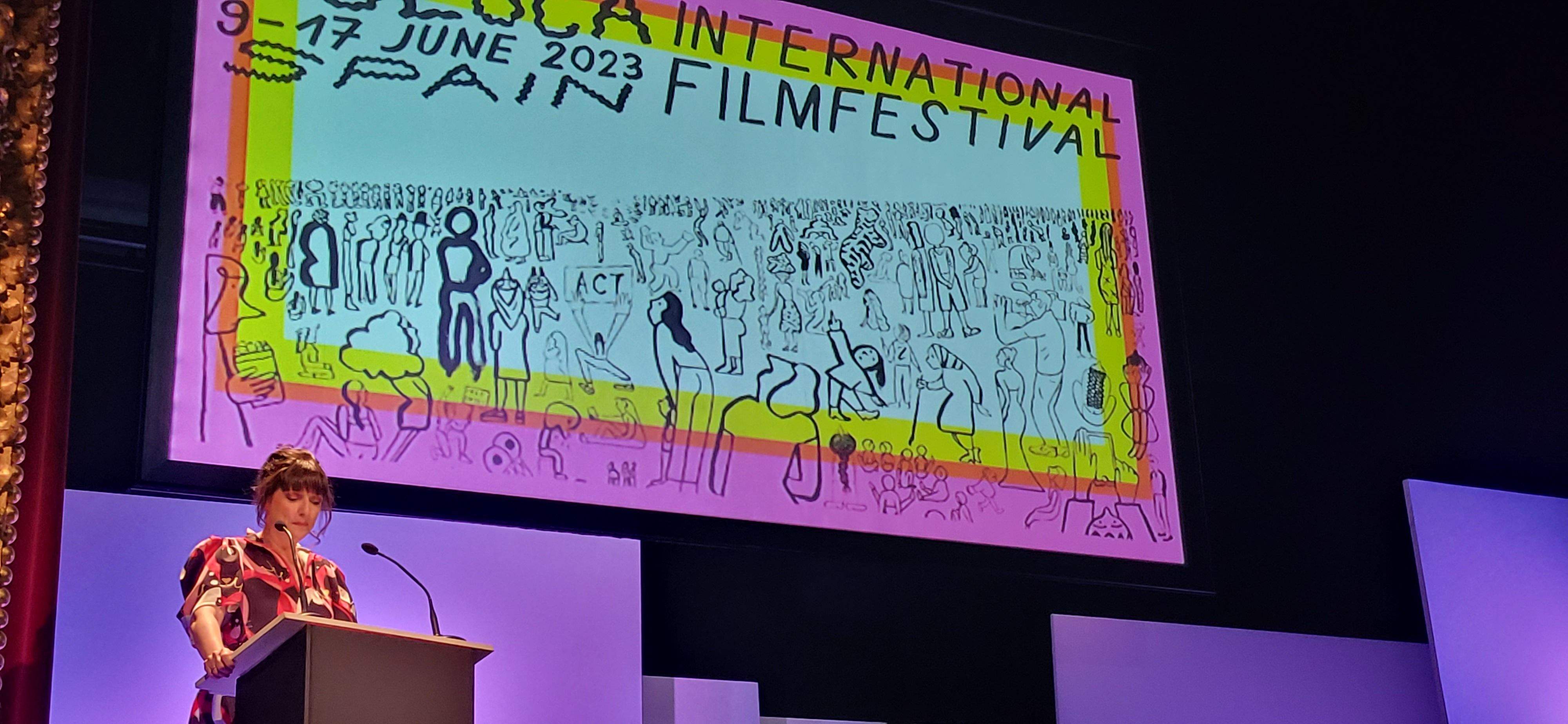 Gala inaugural de la pasada edición del Festival Internacional de Cine de Huesca. Foto Myriam Martínez