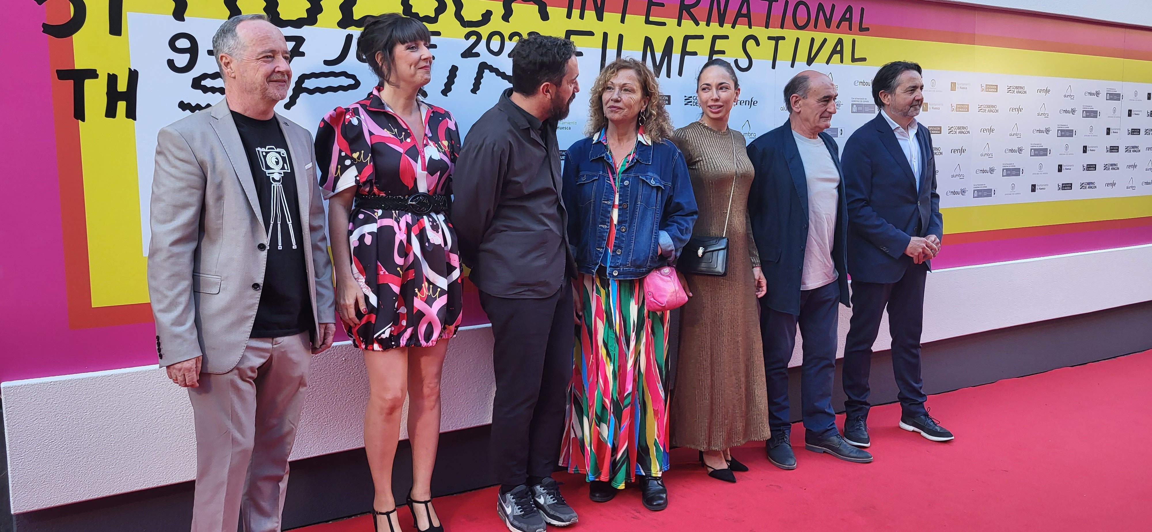 Ramón Lasaosa, Estela Rasal, Pablo Larraín, Eulalia Ramón, Ana Saura, Manuel Avellanas y Bernardo Bergueret Foto Myriam Martínez