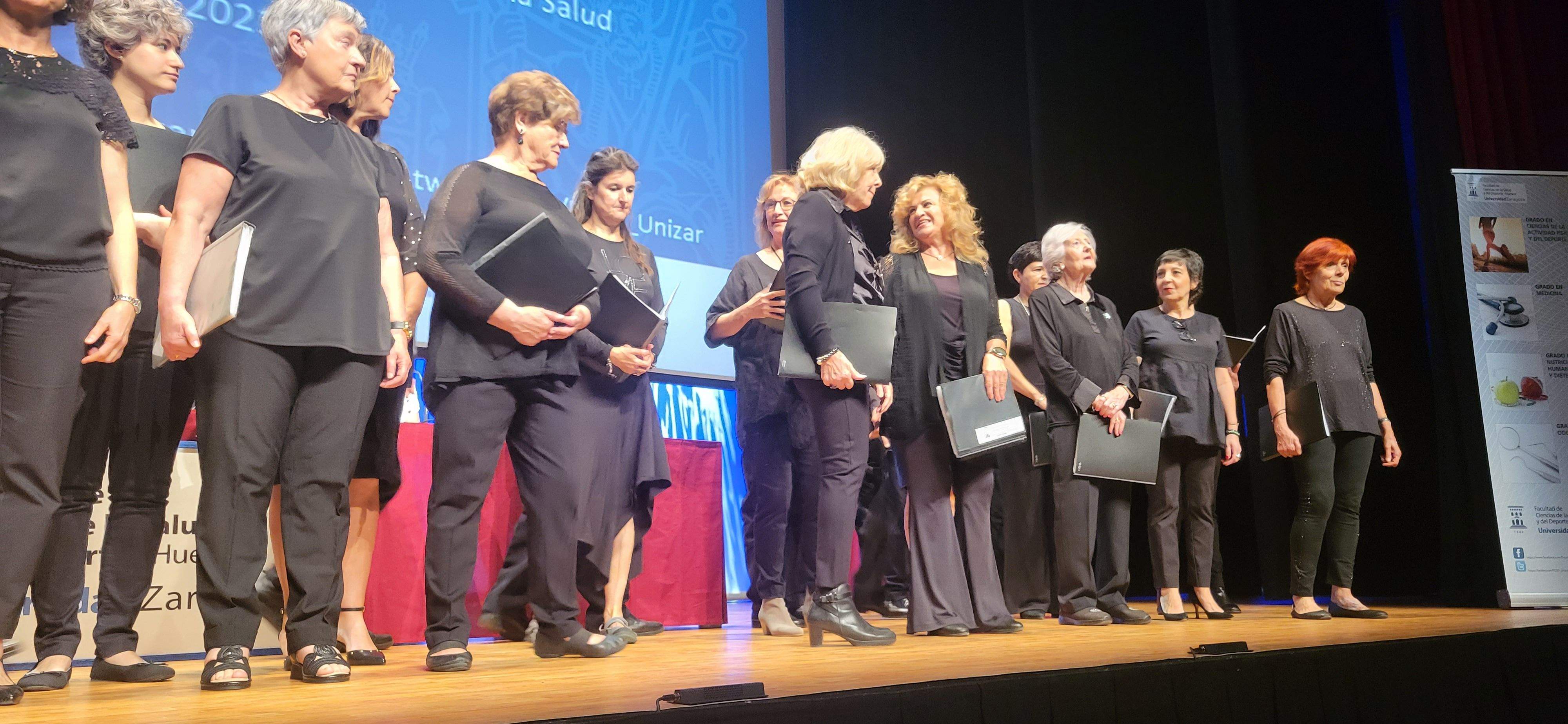 Graduación del alumnado de la Facultad de Ciencias de la Salud y el Deporte de Huesca. Foto Myriam Martínez