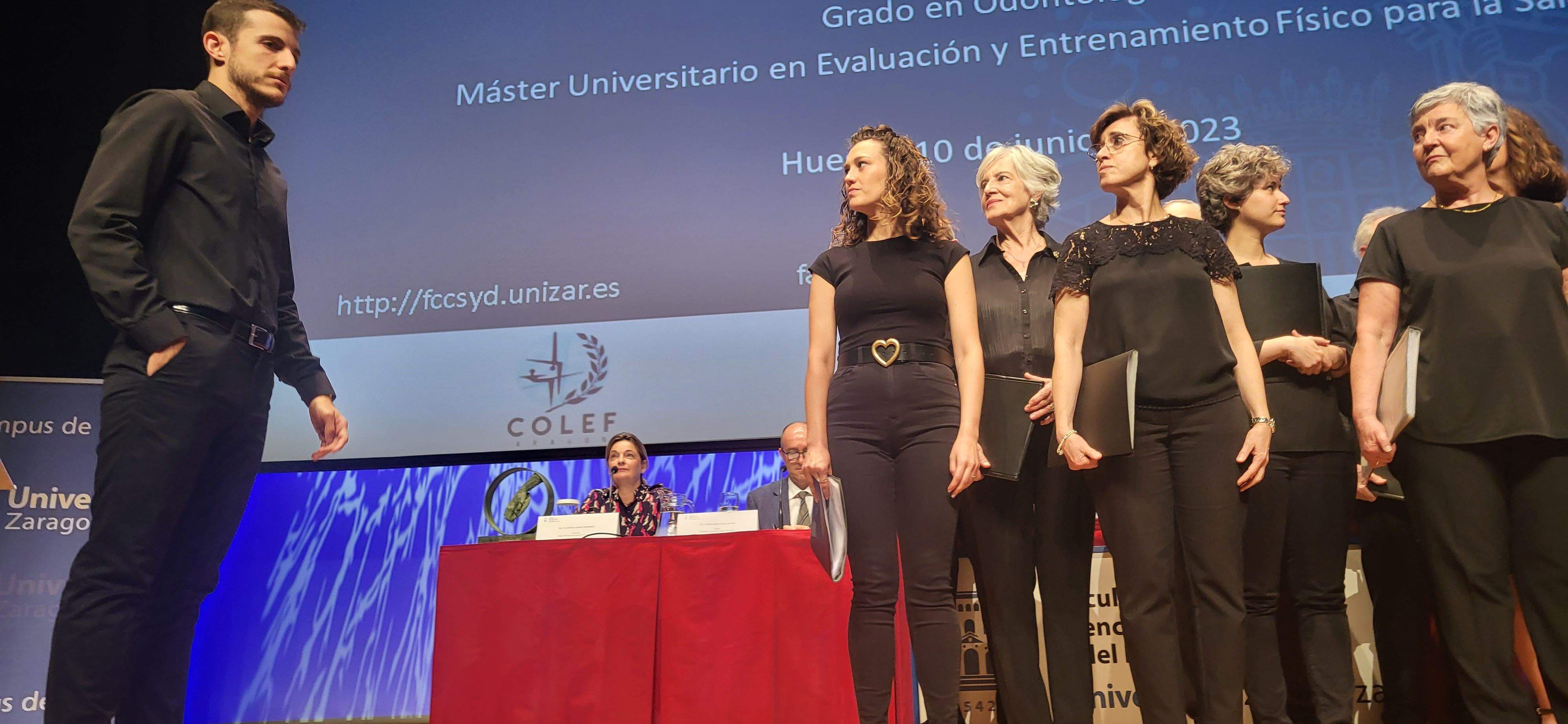 Graduación del alumnado de la Facultad de Ciencias de la Salud y el Deporte de Huesca. Foto Myriam Martínez