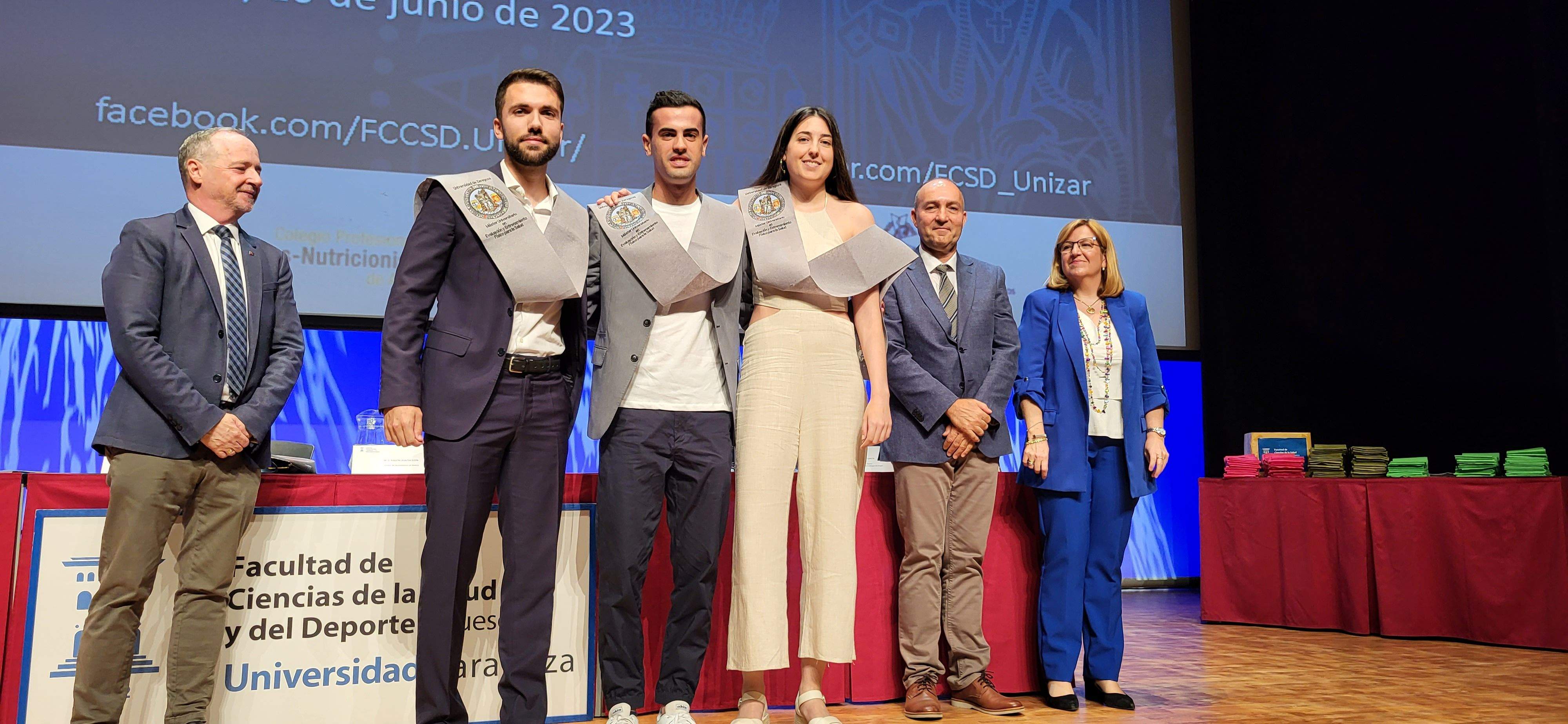 Graduación del alumnado de la Facultad de Ciencias de la Salud y el Deporte de Huesca. Foto Myriam Martínez