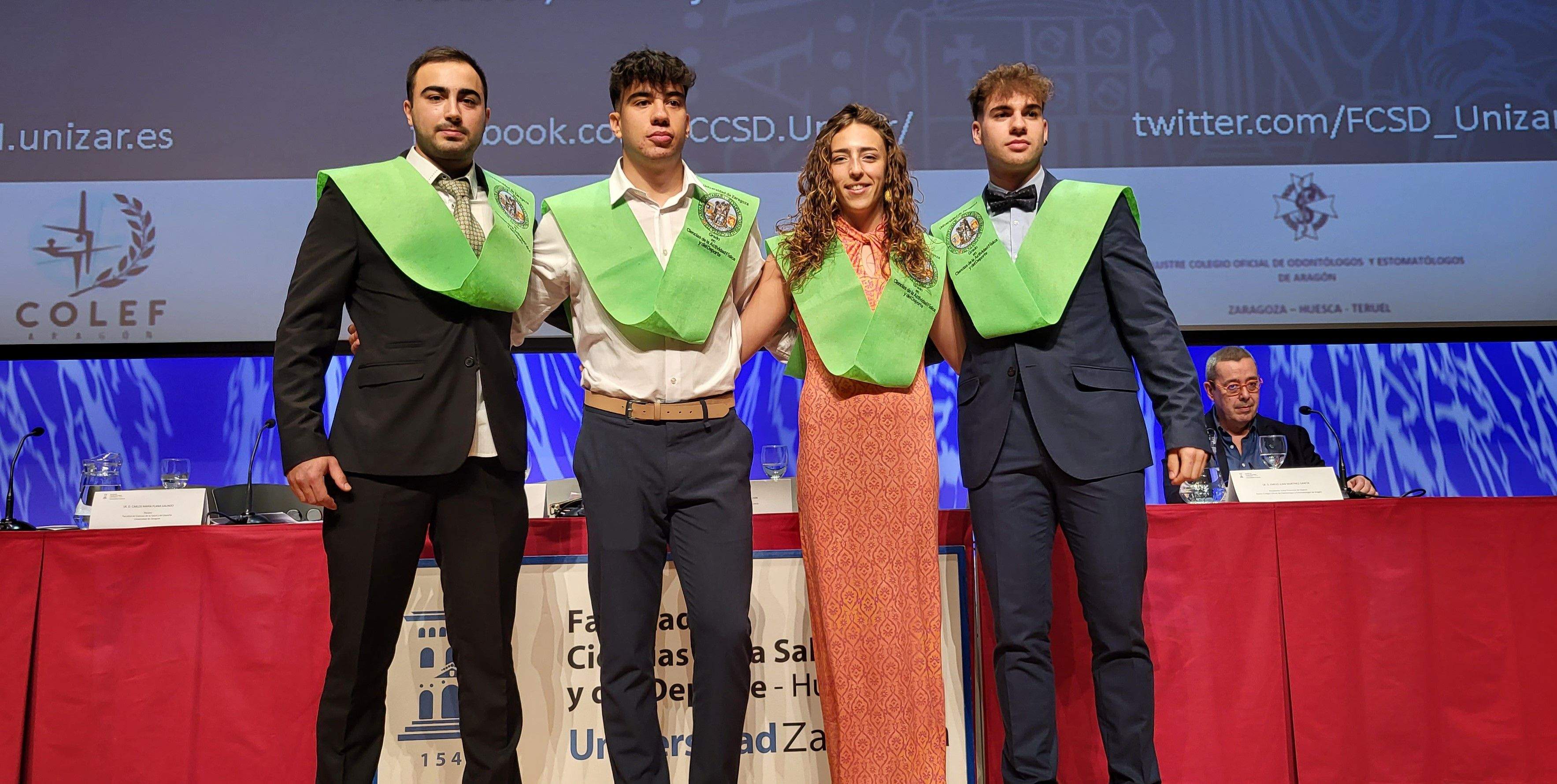 Graduación del alumnado de la Facultad de Ciencias de la Salud y el Deporte de Huesca. Foto Myriam Martínez