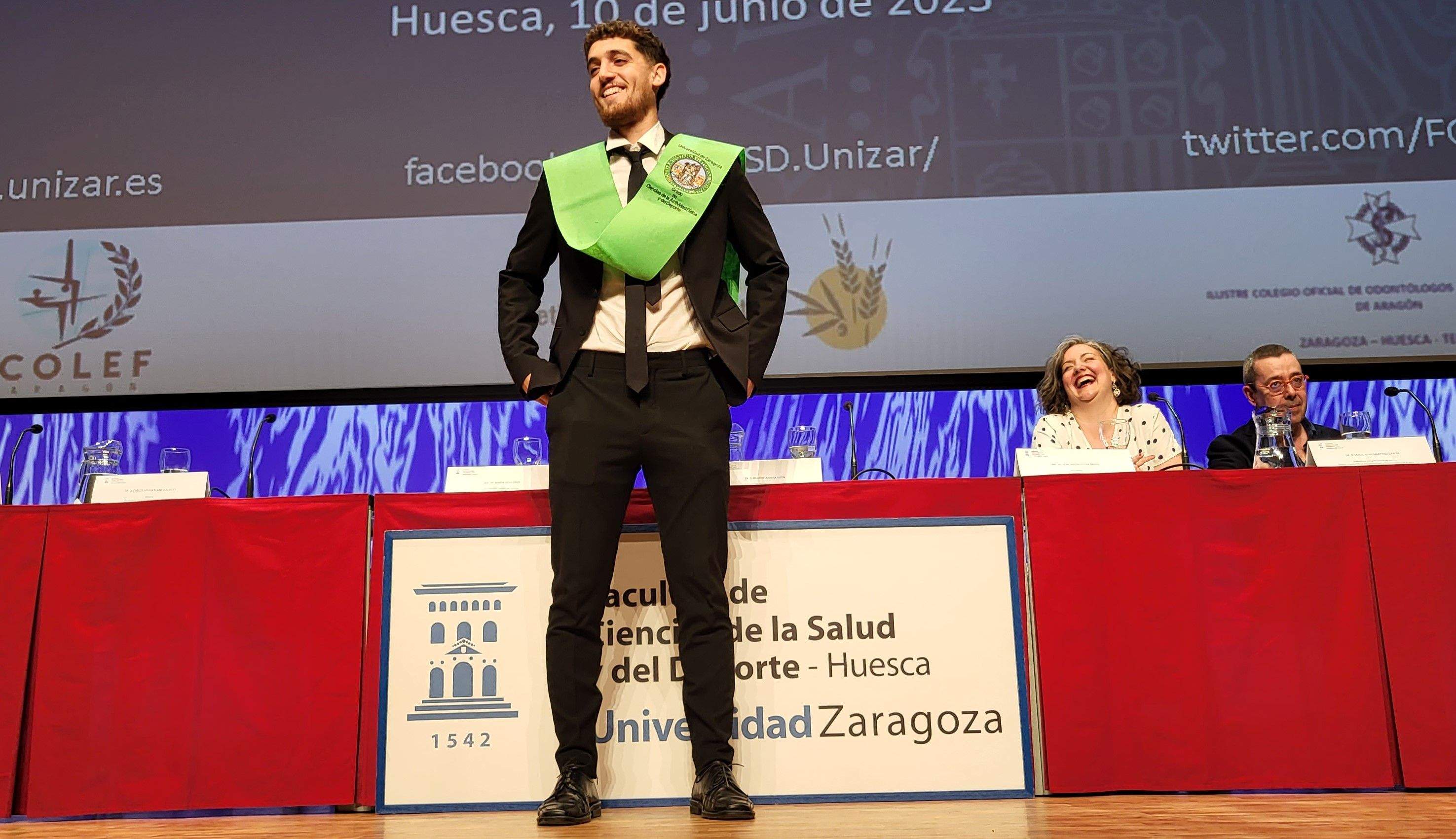 Graduación del alumnado de la Facultad de Ciencias de la Salud y el Deporte de Huesca. Foto Myriam Martínez
