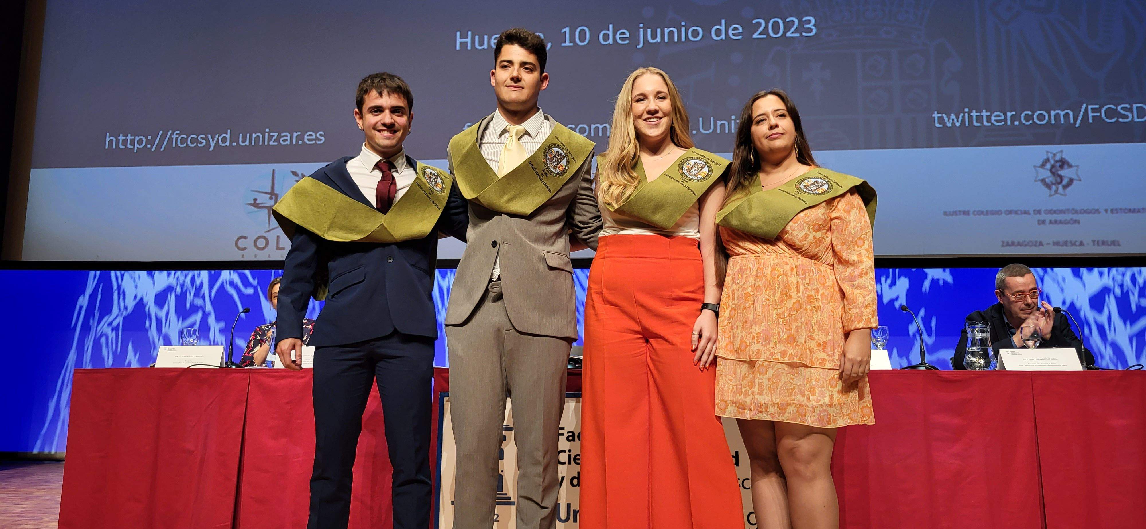 Graduación del alumnado de la Facultad de Ciencias de la Salud y el Deporte de Huesca. Foto Myriam Martínez