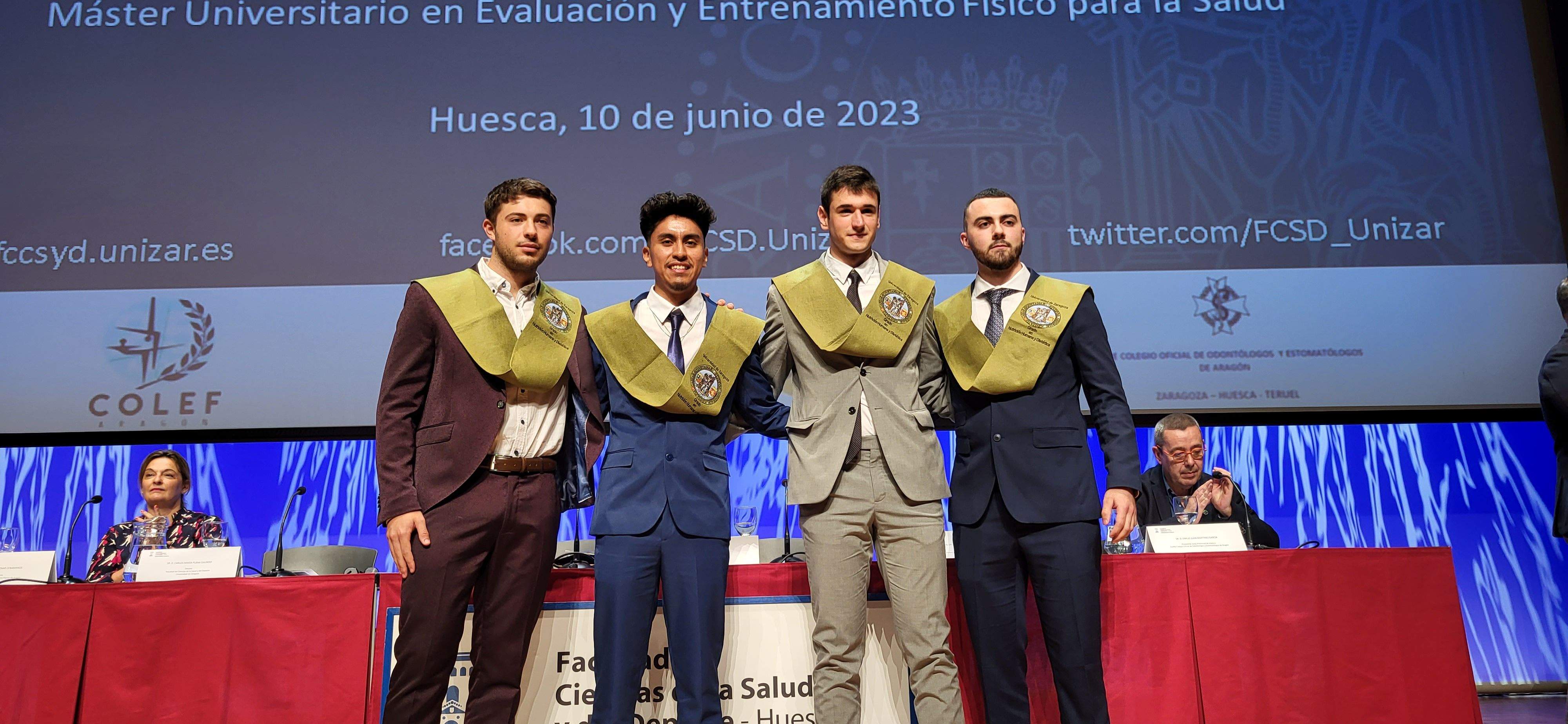 Graduación del alumnado de la Facultad de Ciencias de la Salud y el Deporte de Huesca. Foto Myriam Martínez