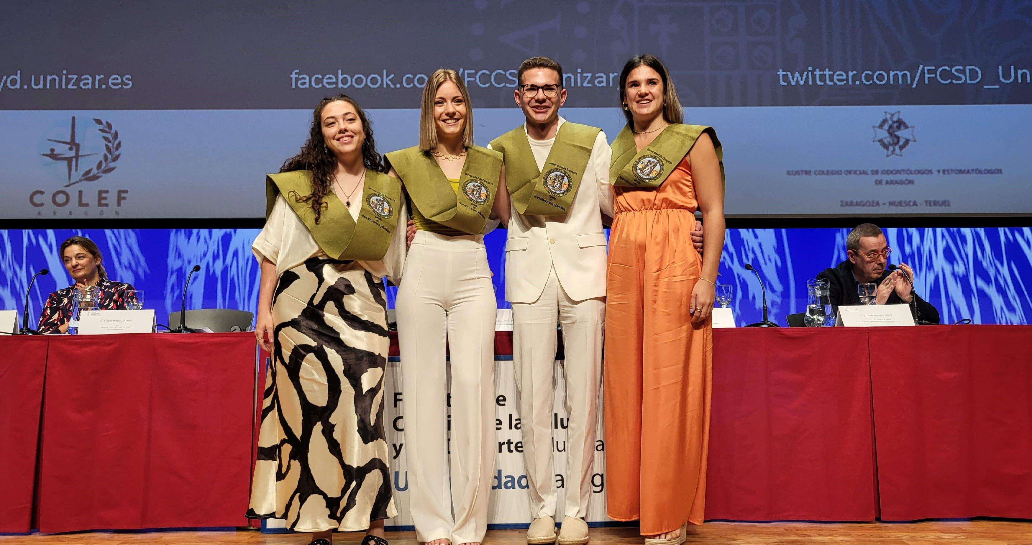Graduación del alumnado de la Facultad de Ciencias de la Salud y el Deporte de Huesca. Foto Myriam Martínez
