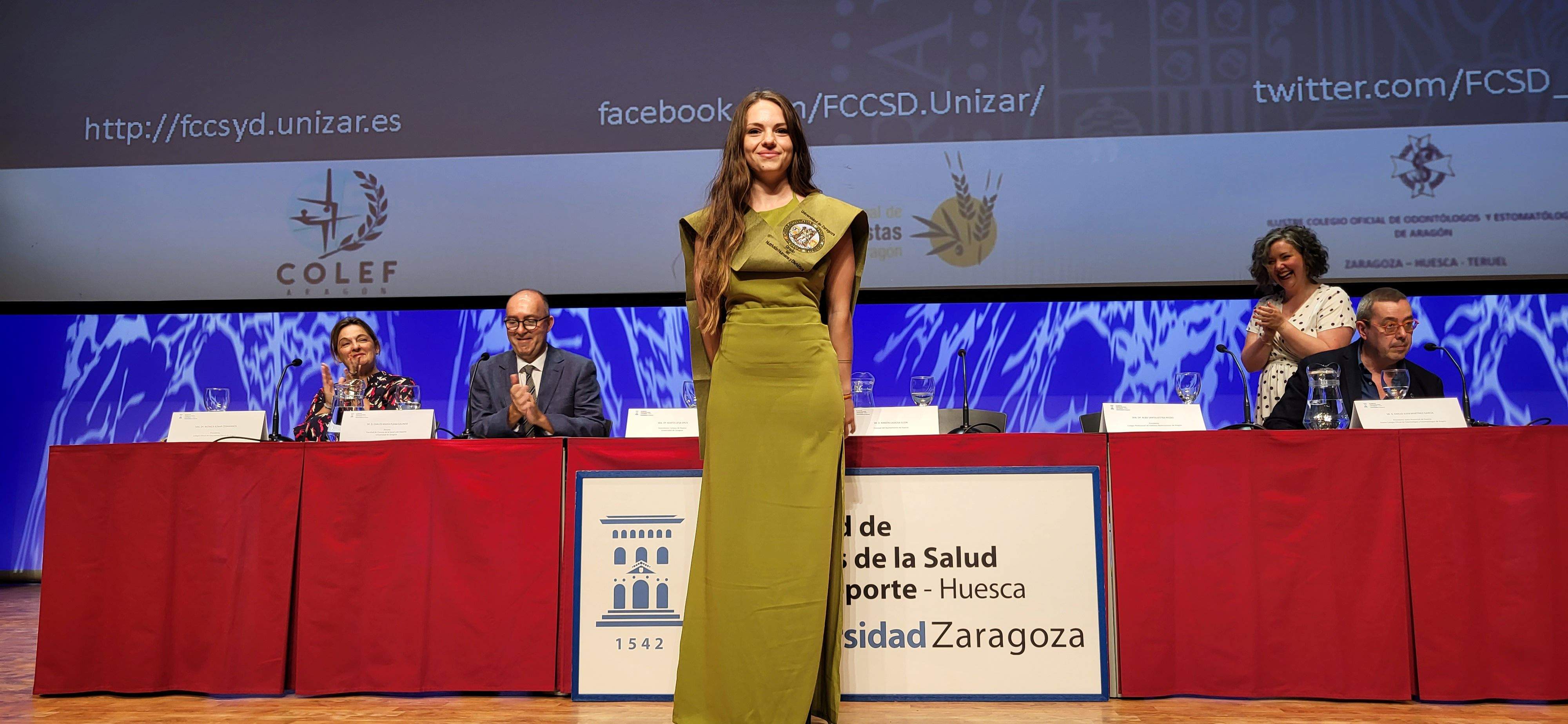 Graduación del alumnado de la Facultad de Ciencias de la Salud y el Deporte de Huesca. Foto Myriam Martínez