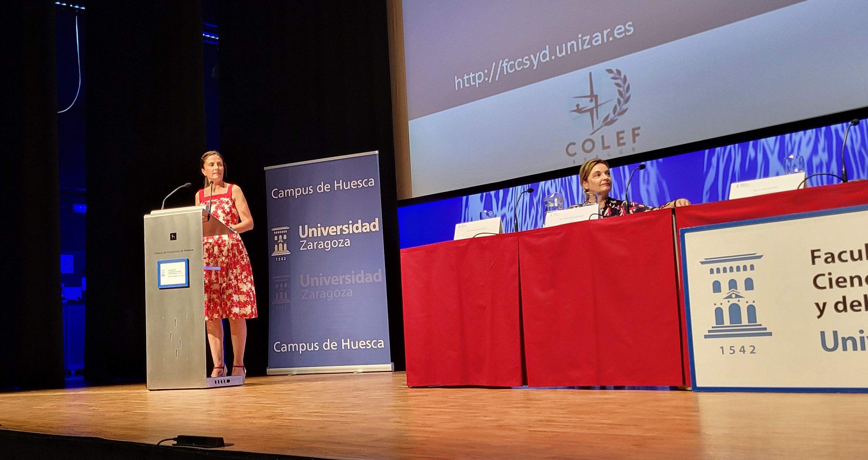 Graduación del alumnado de la Facultad de Ciencias de la Salud y el Deporte de Huesca. Foto Myriam Martínez