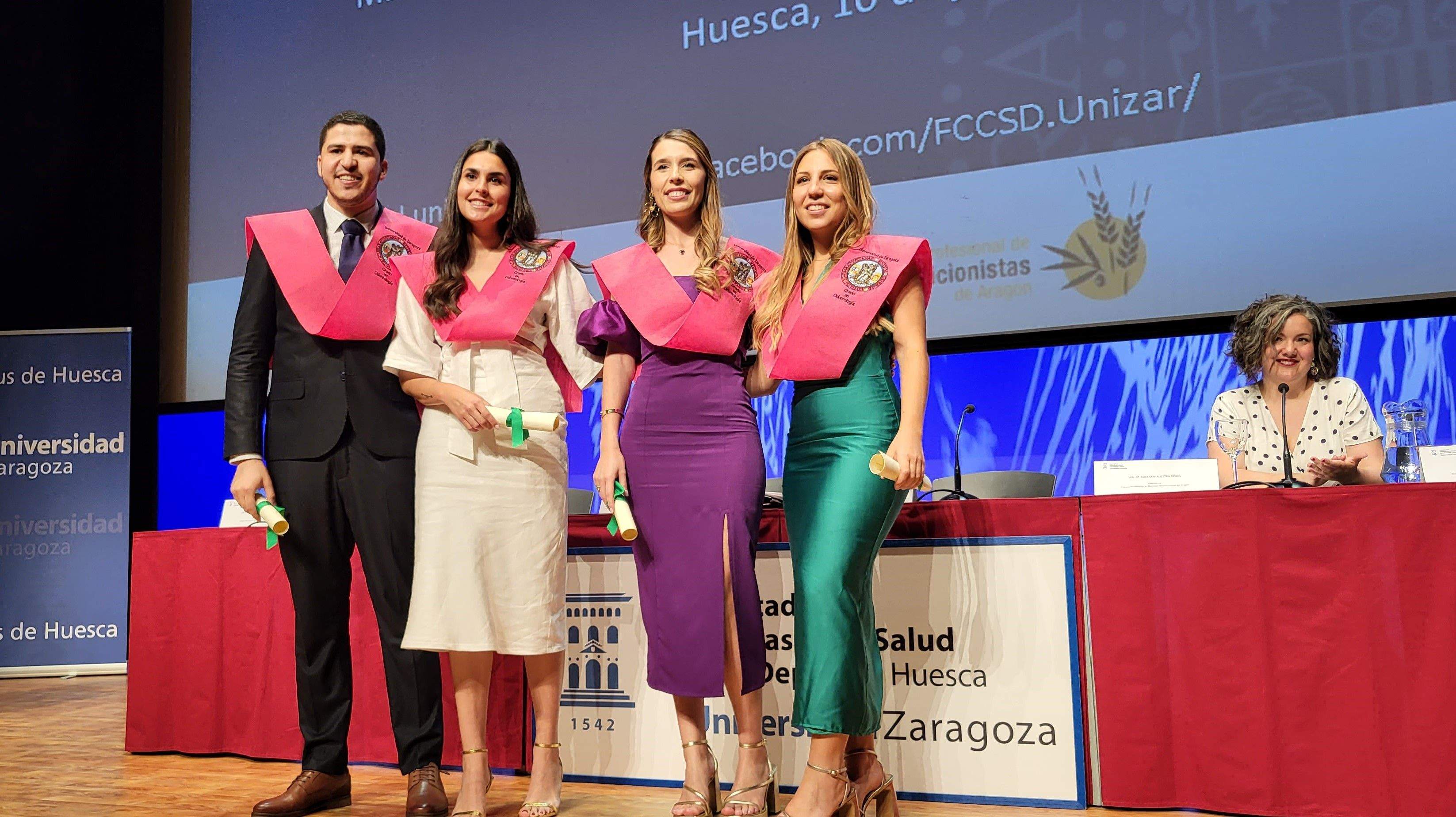 Graduación del alumnado de la Facultad de Ciencias de la Salud y el Deporte de Huesca. Foto Myriam Martínez